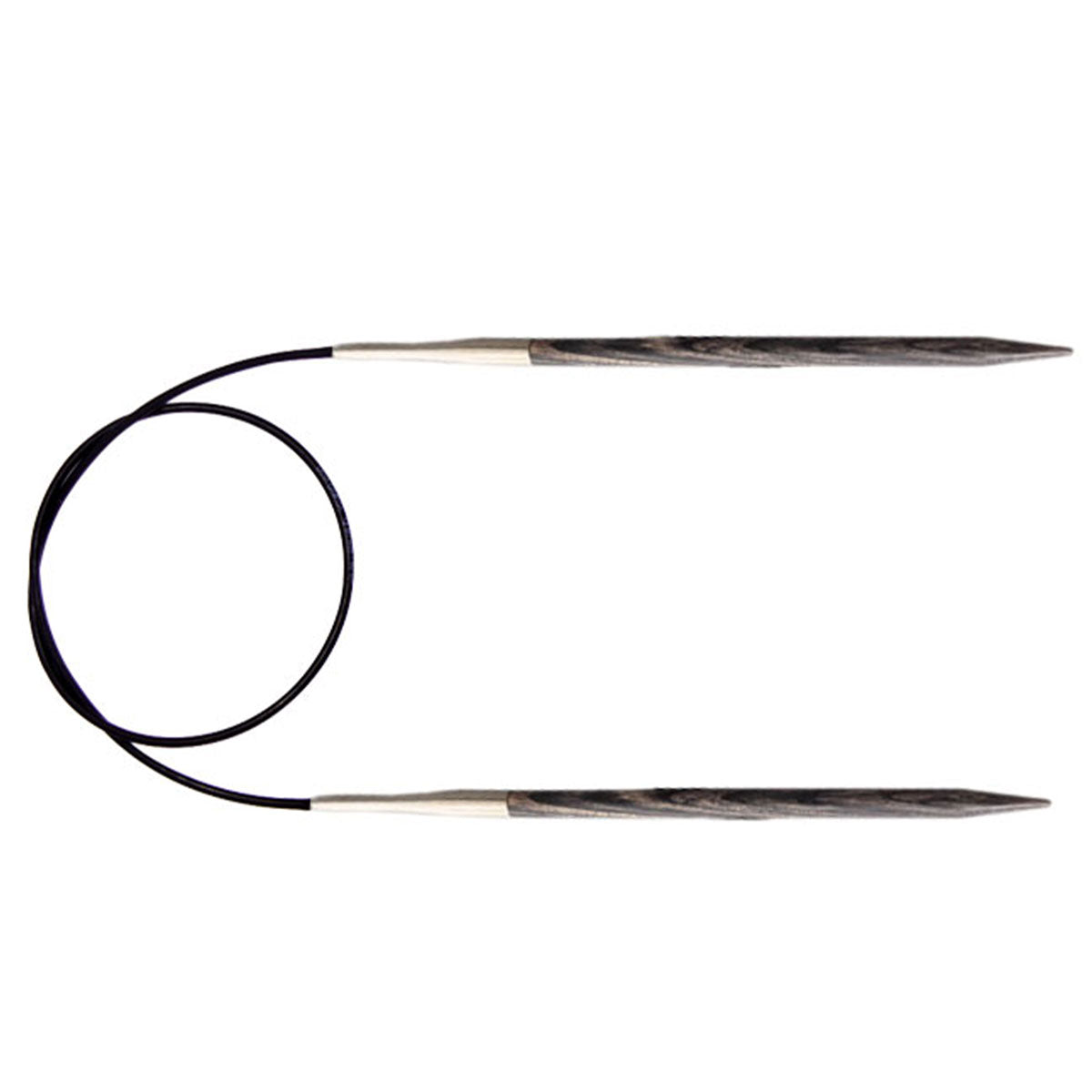 KnitPro Dreamz Fixed Circular Needles - US 7 - 16" Grey Onyx - Extra Image
