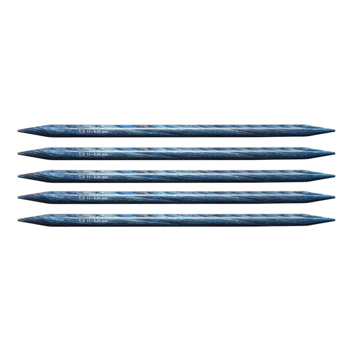 KnitPro Dreamz Double Point Needles - US 11 - 8" (8.0mm) Royale Blue - Extra Image
