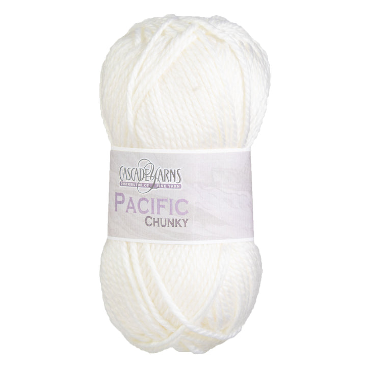 Cascade Yarns Pacific Chunky Yarn - 02 White - Zoom Image