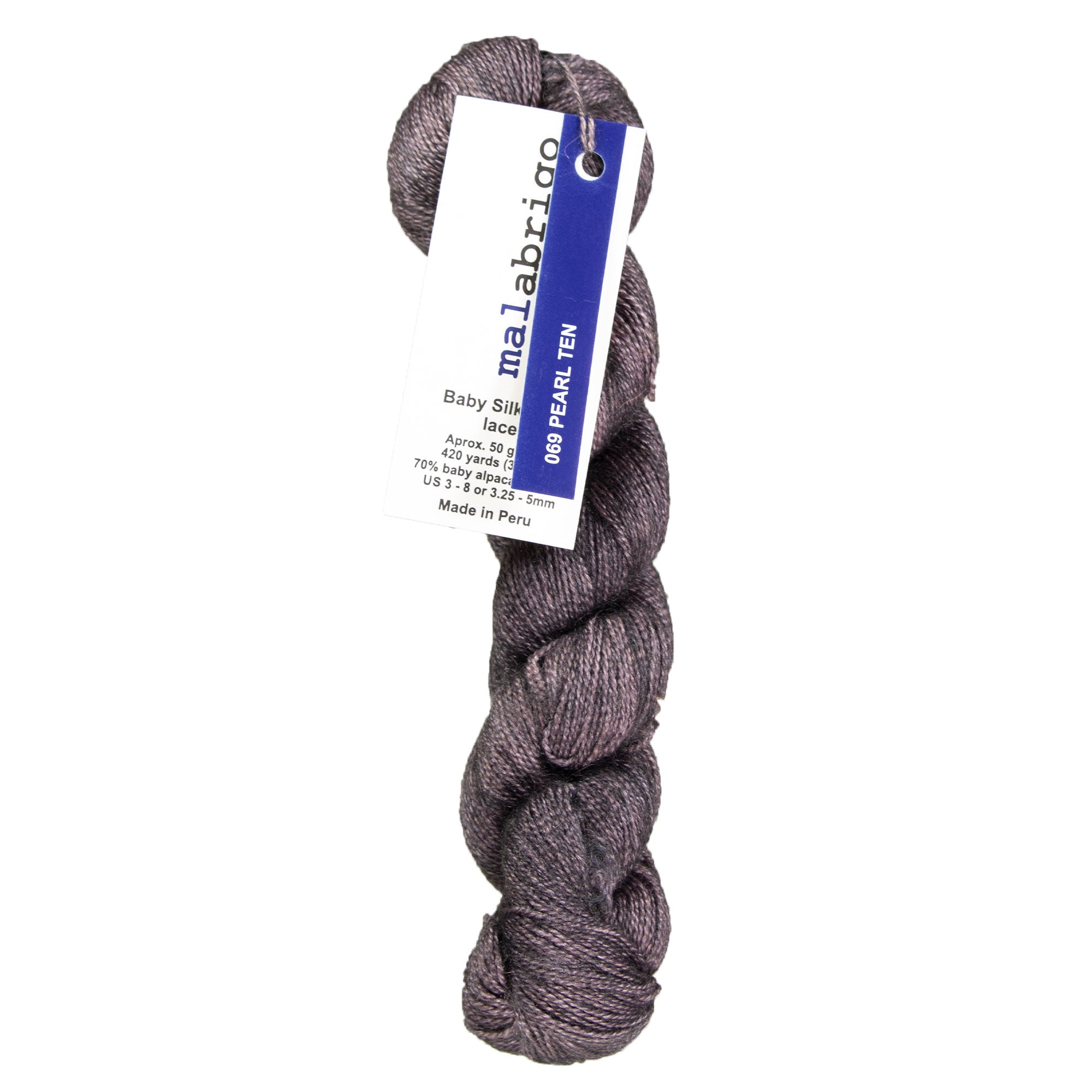 Malabrigo Silkpaca Yarn - 069 Pearl Ten - Zoom Image