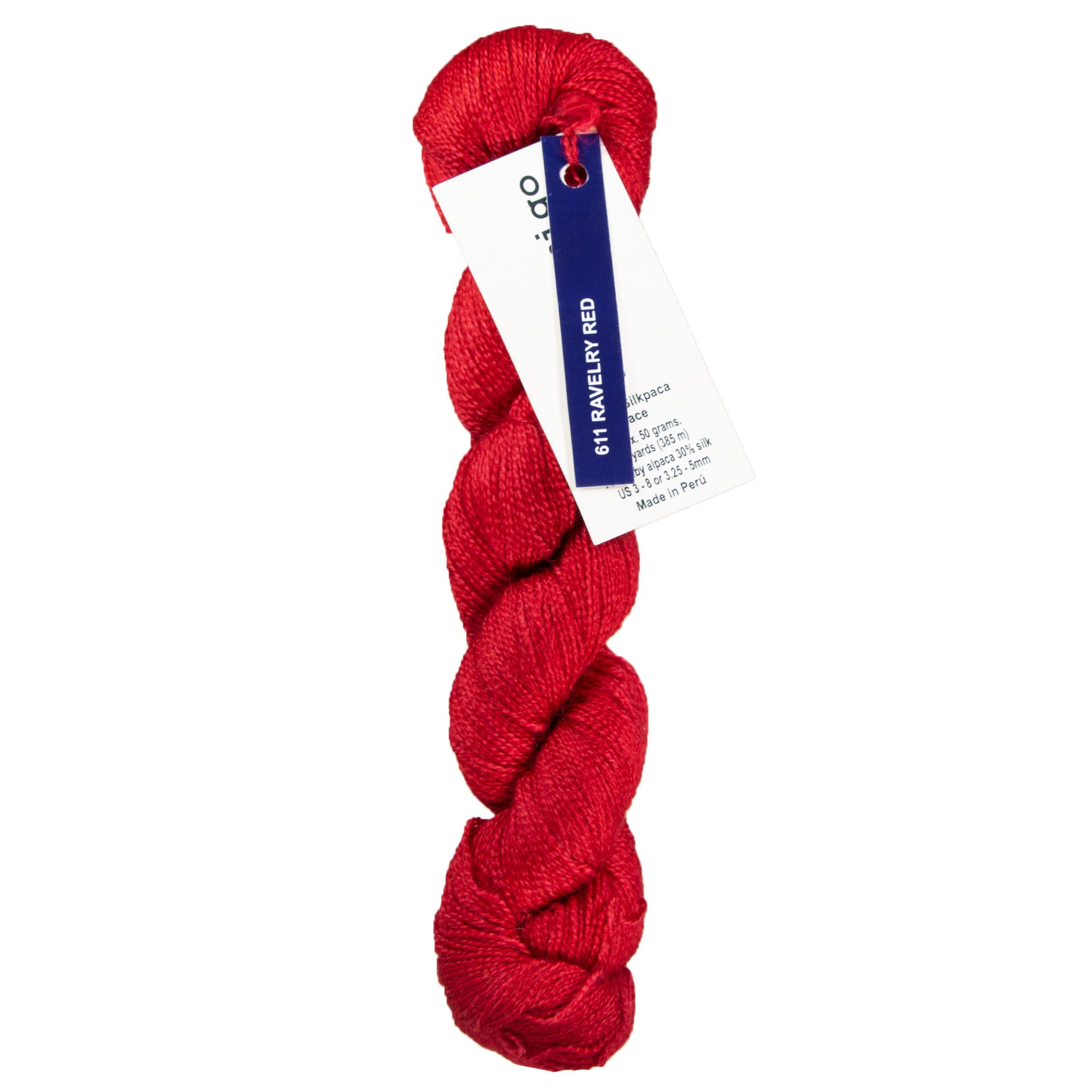 Malabrigo Silkpaca Yarn - 611 Ravelry Red - Zoom Image
