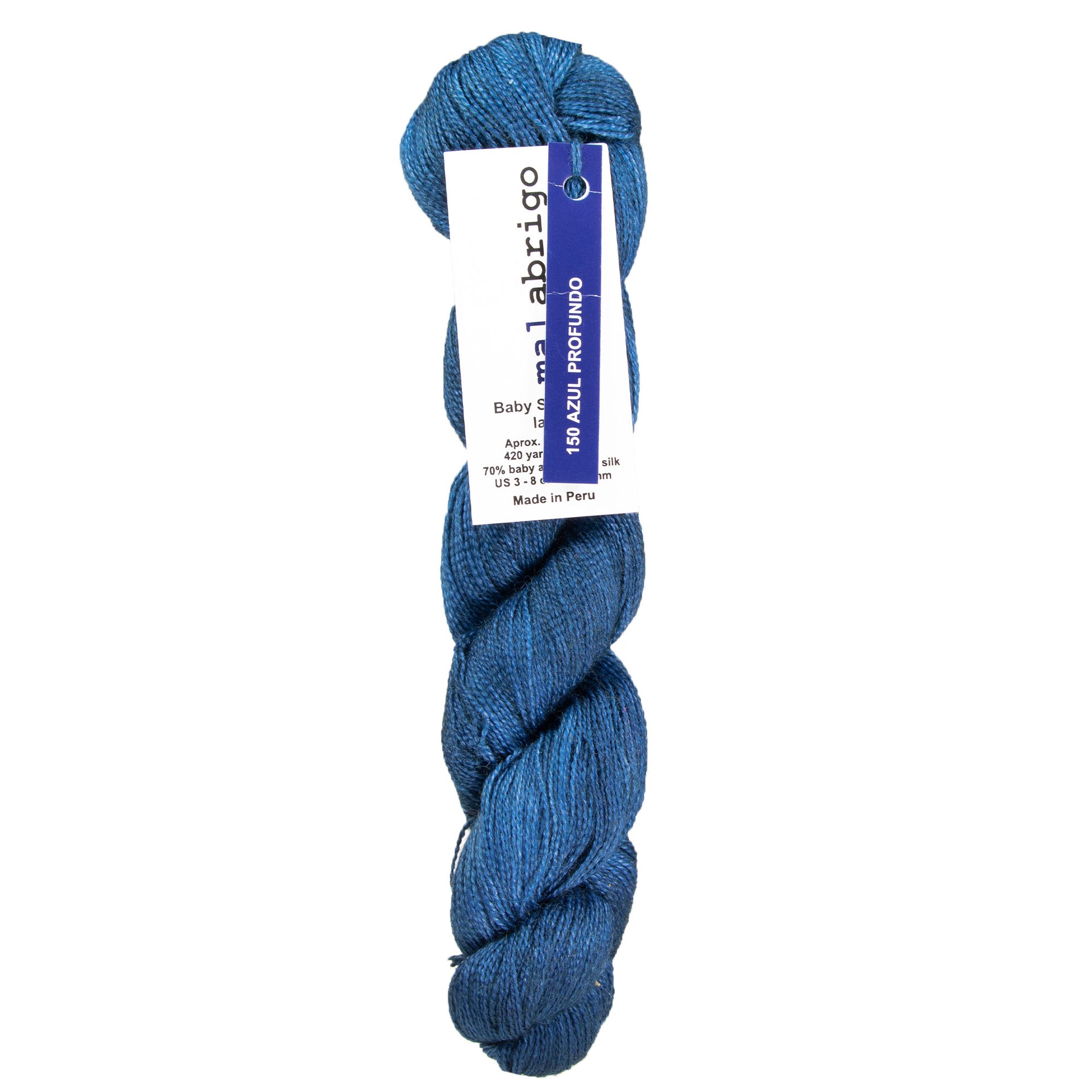 Malabrigo Silkpaca Yarn - 150 Azul Profundo - Zoom Image
