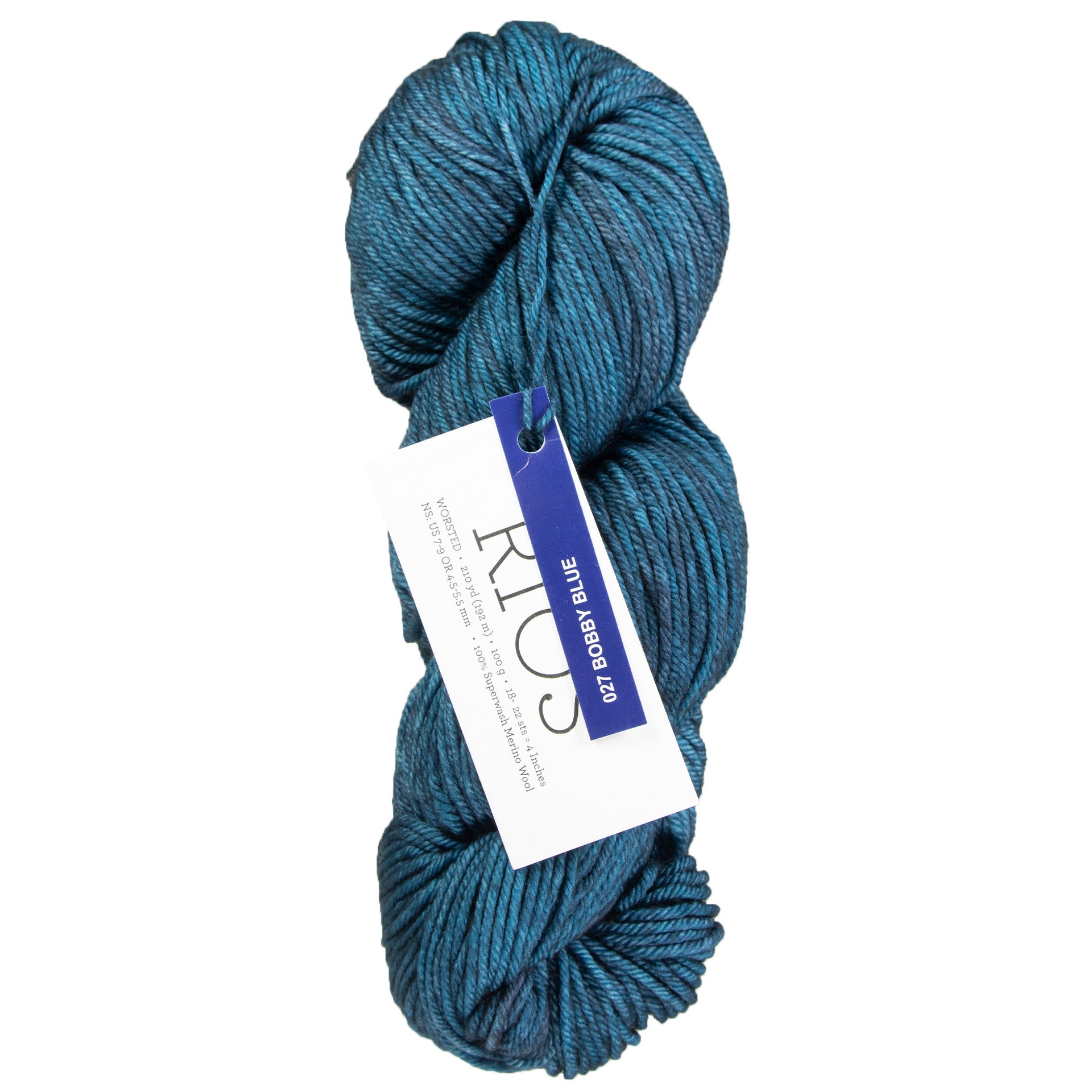 Malabrigo Rios Yarn - 027 Bobby Blue - Zoom Image
