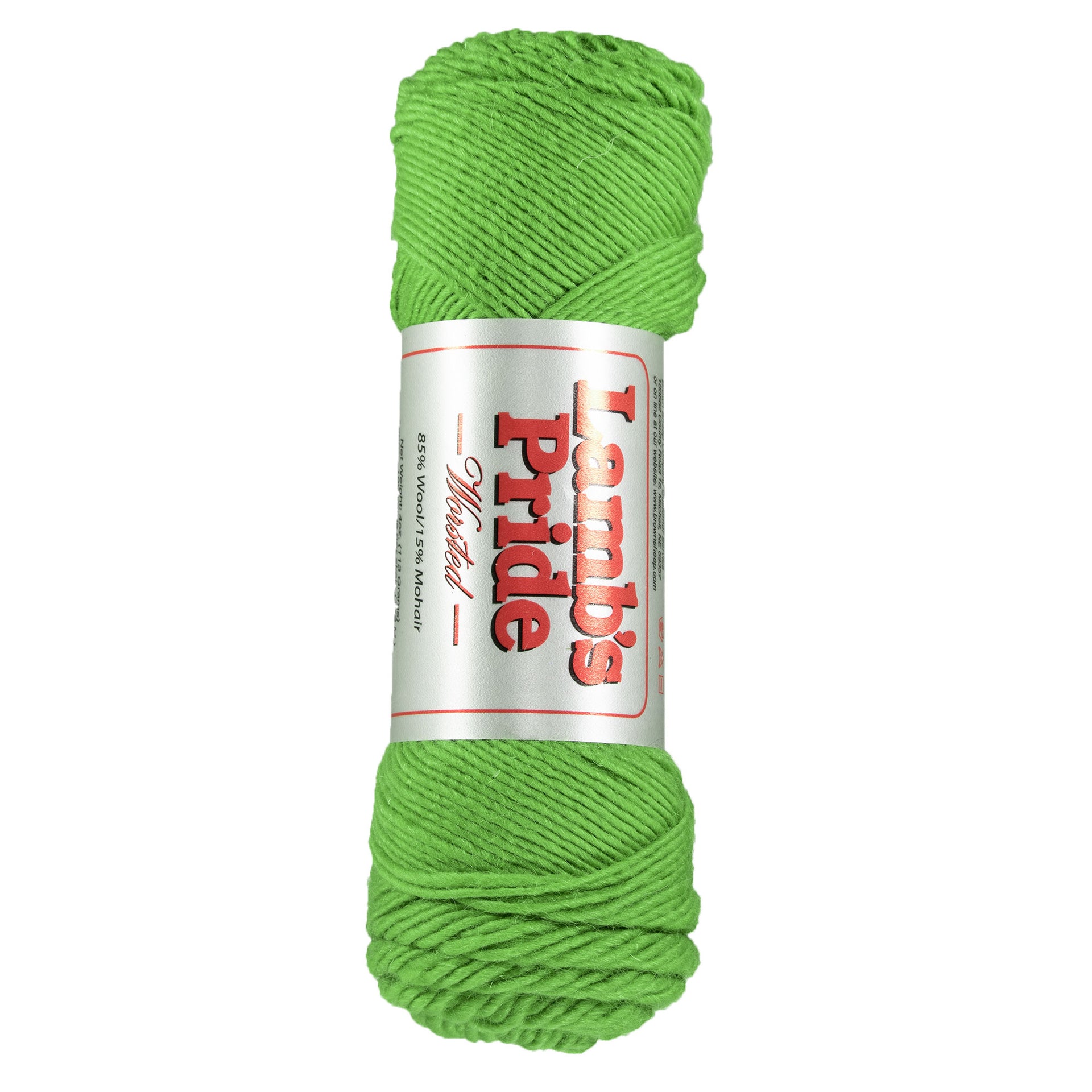 Brown Sheep Lamb's Pride Worsted Yarn - M120 Limeade - Zoom Image
