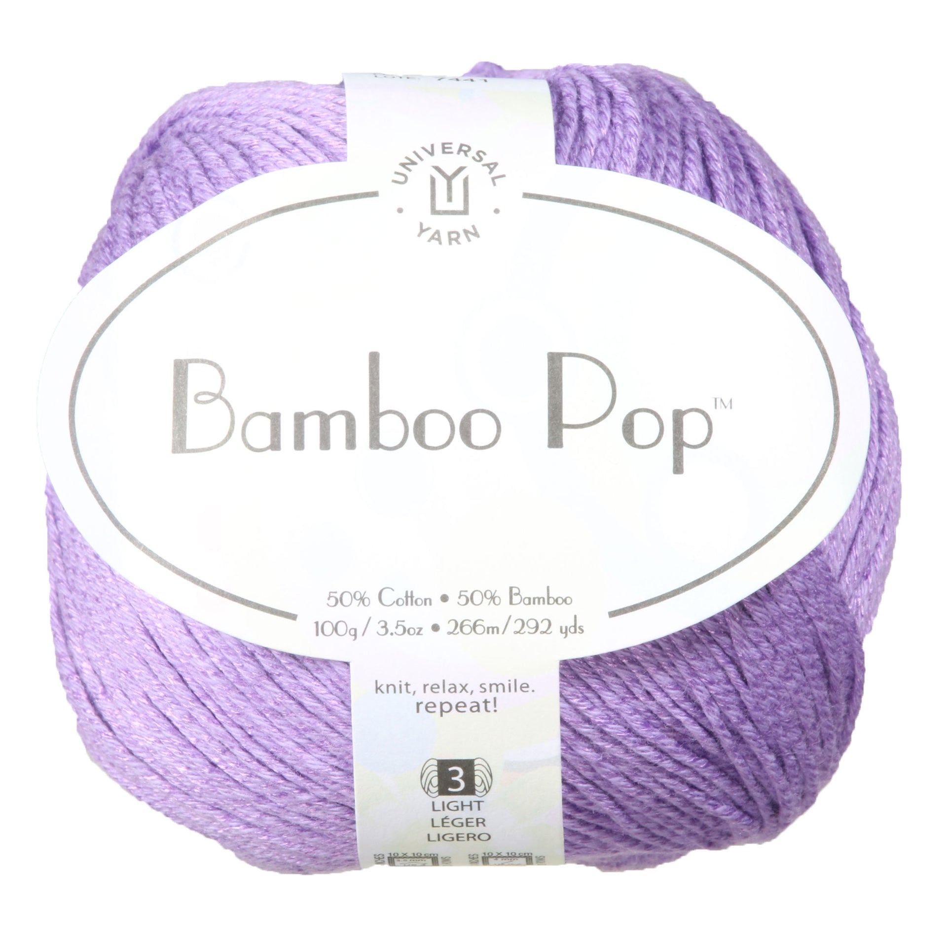 Universal Yarn Bamboo Pop Yarn - 105 Grape - Zoom Image
