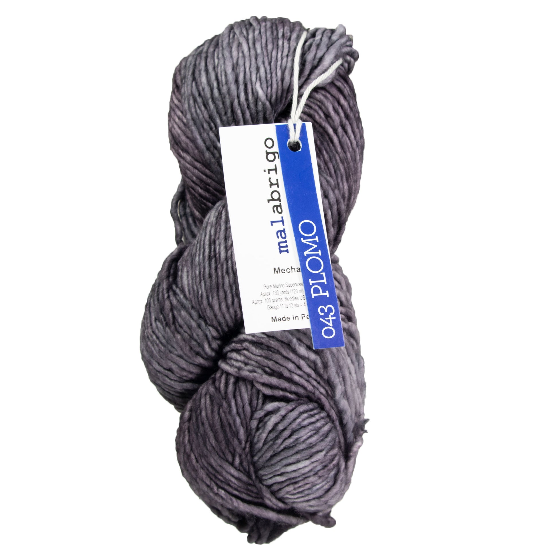 Malabrigo Mecha Yarn - 043 Plomo - Zoom Image
