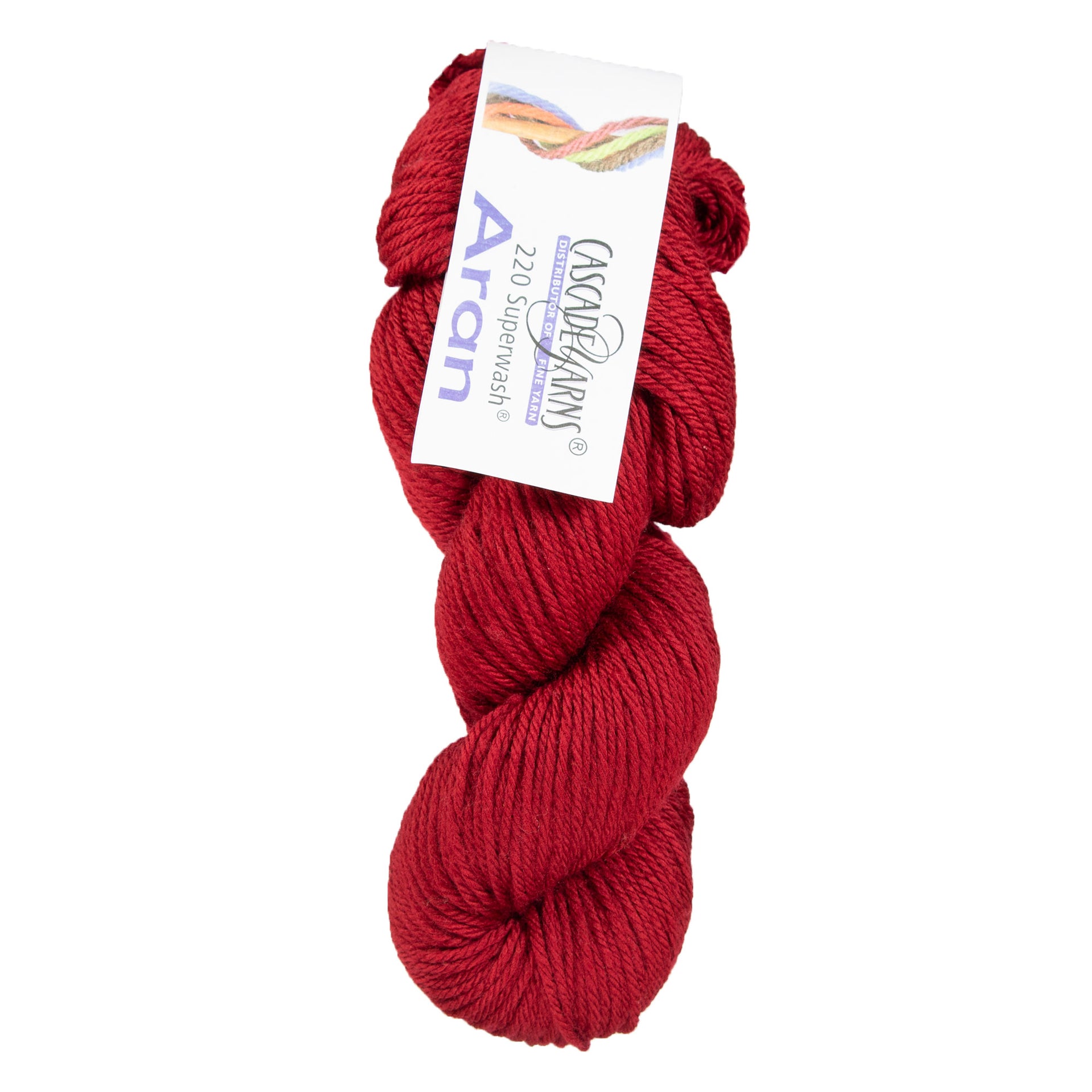 Cascade Yarns 220 Superwash Aran Yarn - 0893 Ruby - Zoom Image
