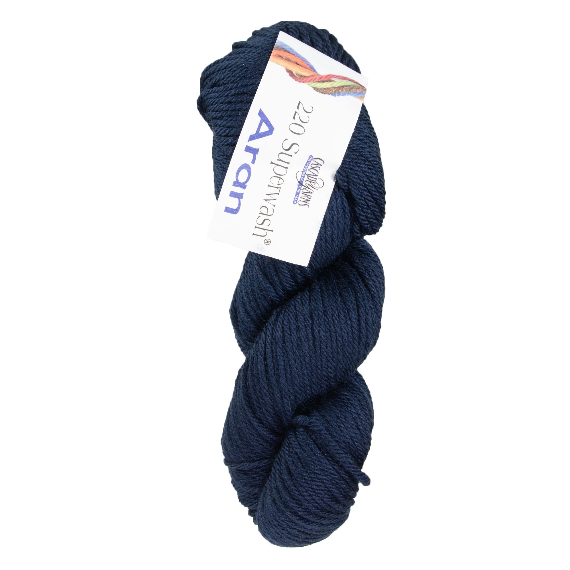 Cascade Yarns 220 Superwash Aran Yarn - 0854 Navy - Zoom Image