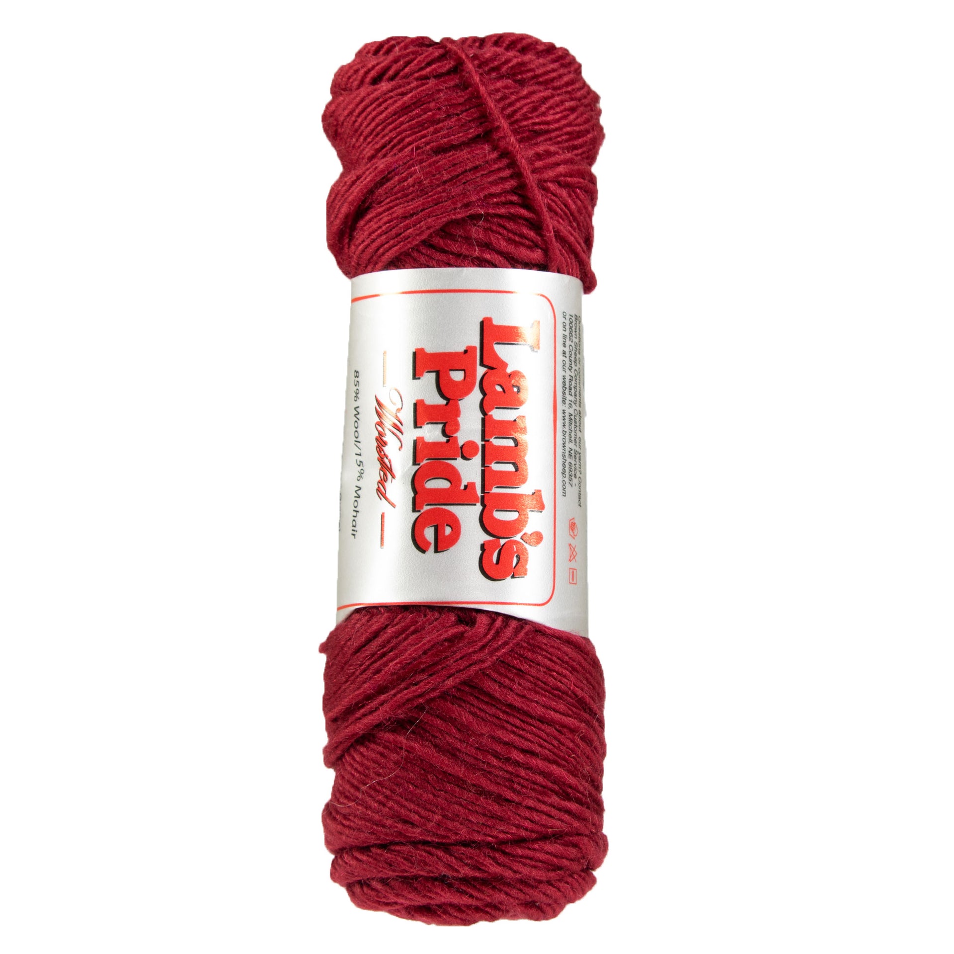 Brown Sheep Lamb's Pride Worsted Yarn - M083 Raspberry - Zoom Image
