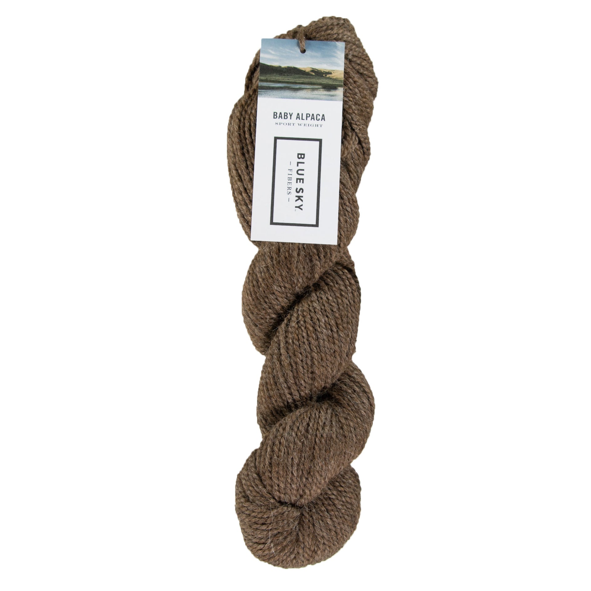 Blue Sky Fibers Baby Alpaca Yarn - 506 - Streaky Brown - Zoom Image
