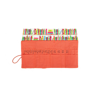 della Q Interchangeable Needle Case -  185-1 - *Linen - Library - Coral