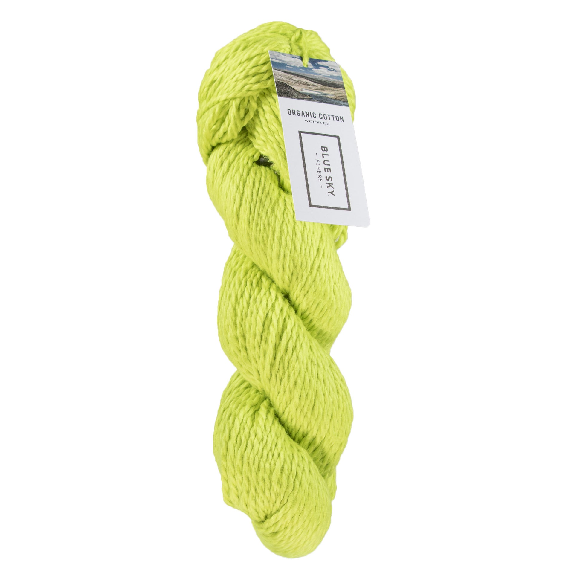 Blue Sky Fibers Organic Cotton Yarn - 607 - Lemongrass - Zoom Image
