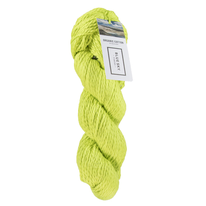 Blue Sky Fibers Organic Cotton Yarn - 607 - Lemongrass - Zoom Image
