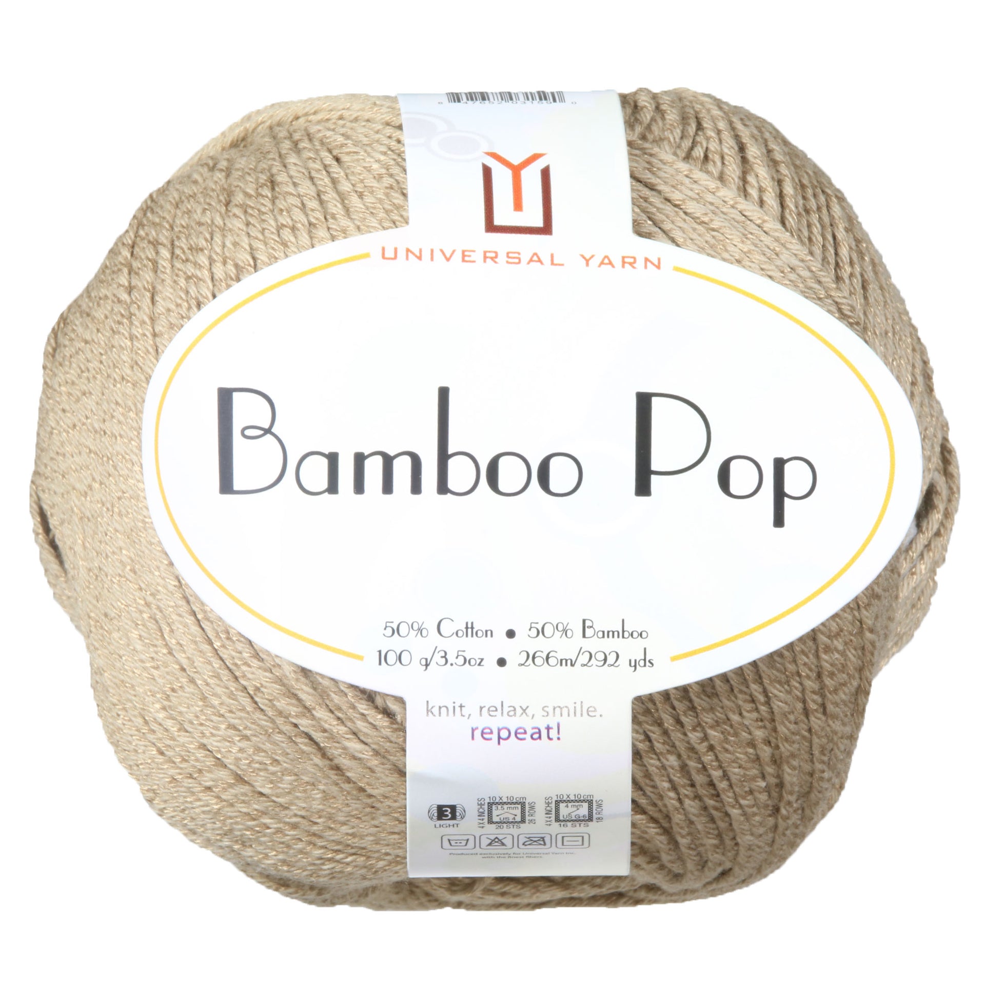 Universal Yarn Bamboo Pop Yarn - 110 Sand - Zoom Image
