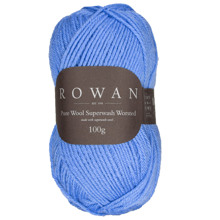 Rowan Pure Wool Superwash Worsted Yarn - 146 Periwinkle - Zoom Image