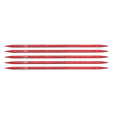 KnitPro Dreamz Double Point Needles - US 8 - 6" (5.0mm) Cherry Blossom - Zoom Image