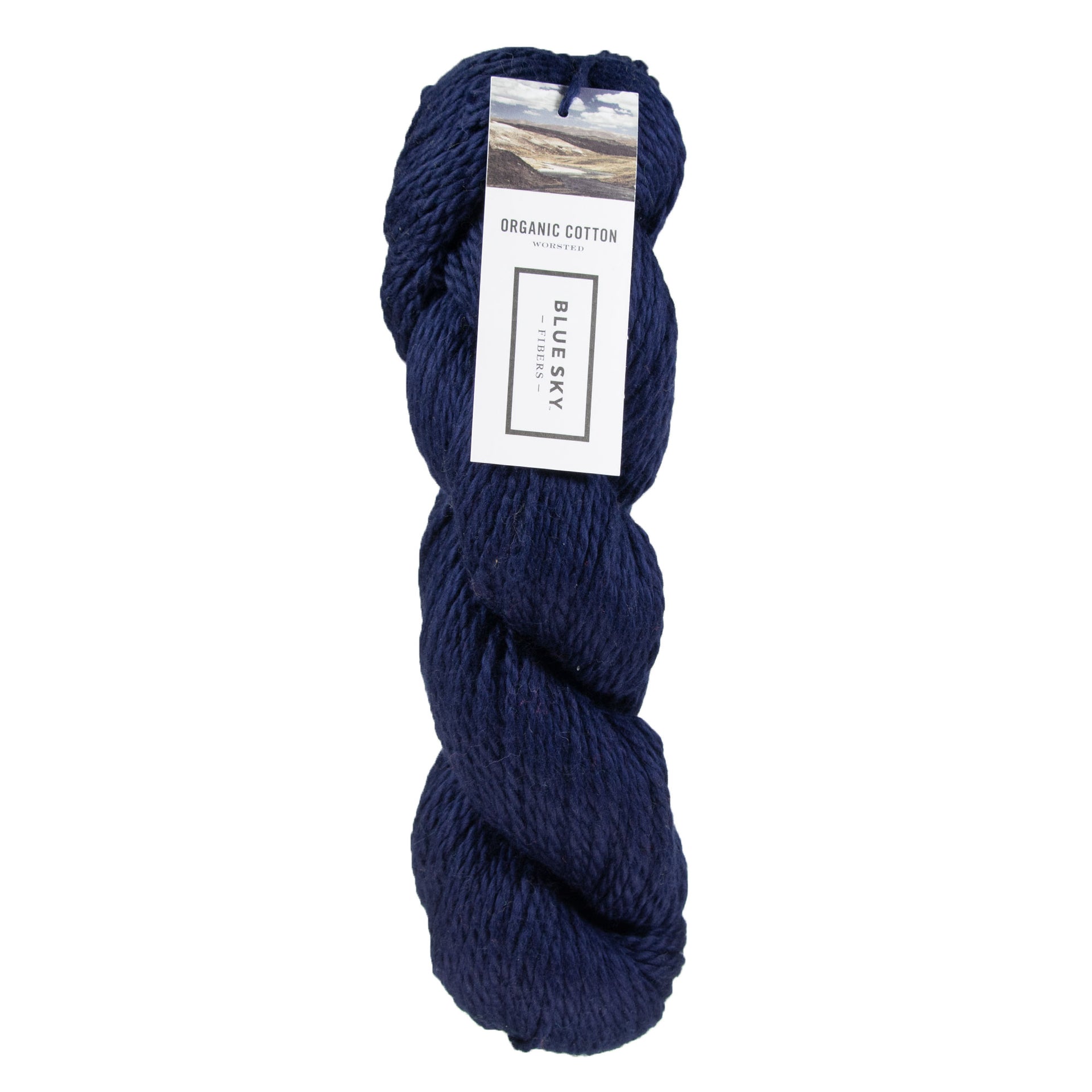 Blue Sky Fibers Organic Cotton Yarn - 624 - Indigo - Zoom Image
