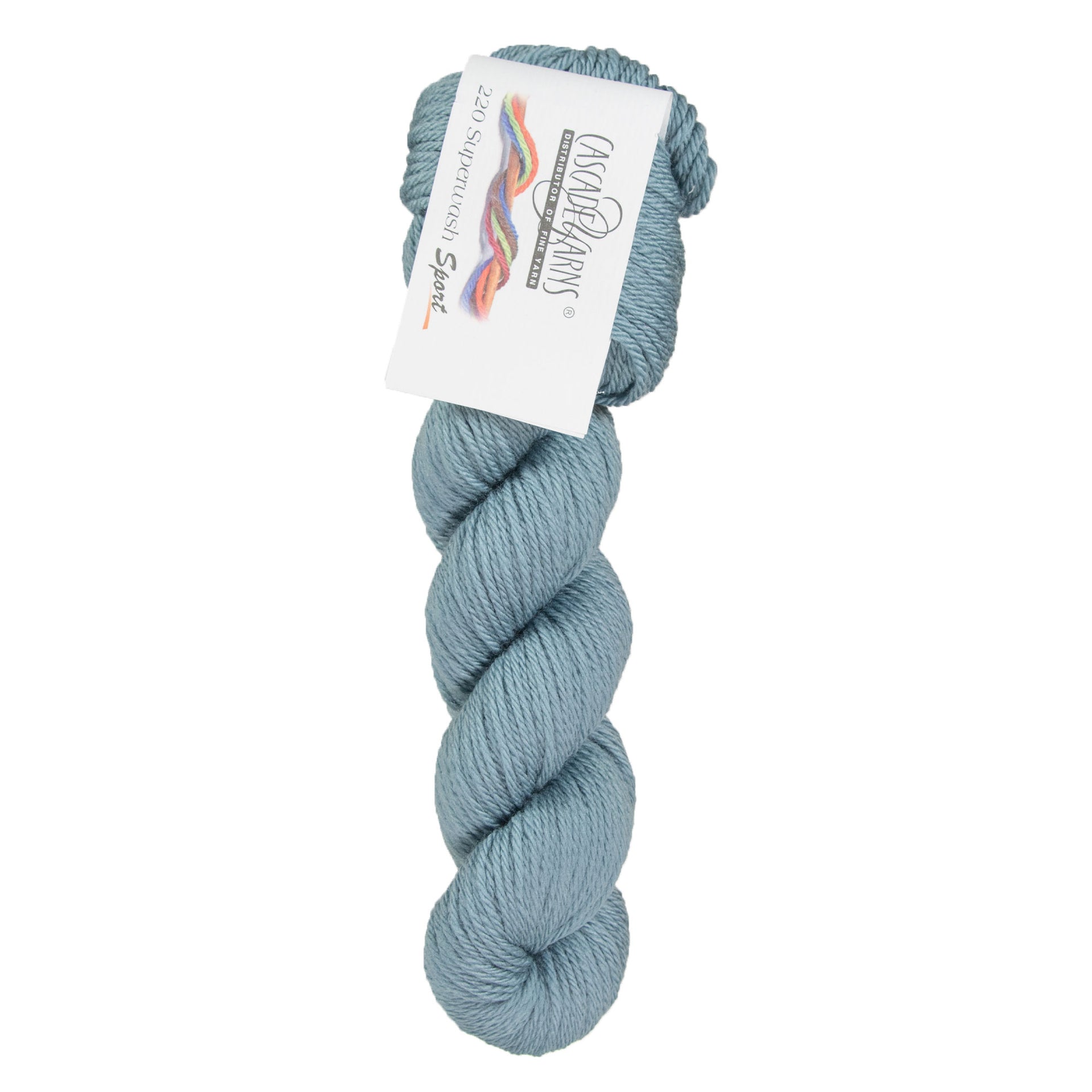 Cascade Yarns 220 Superwash Sport Yarn - 0204 Smoke Blue - Zoom Image
