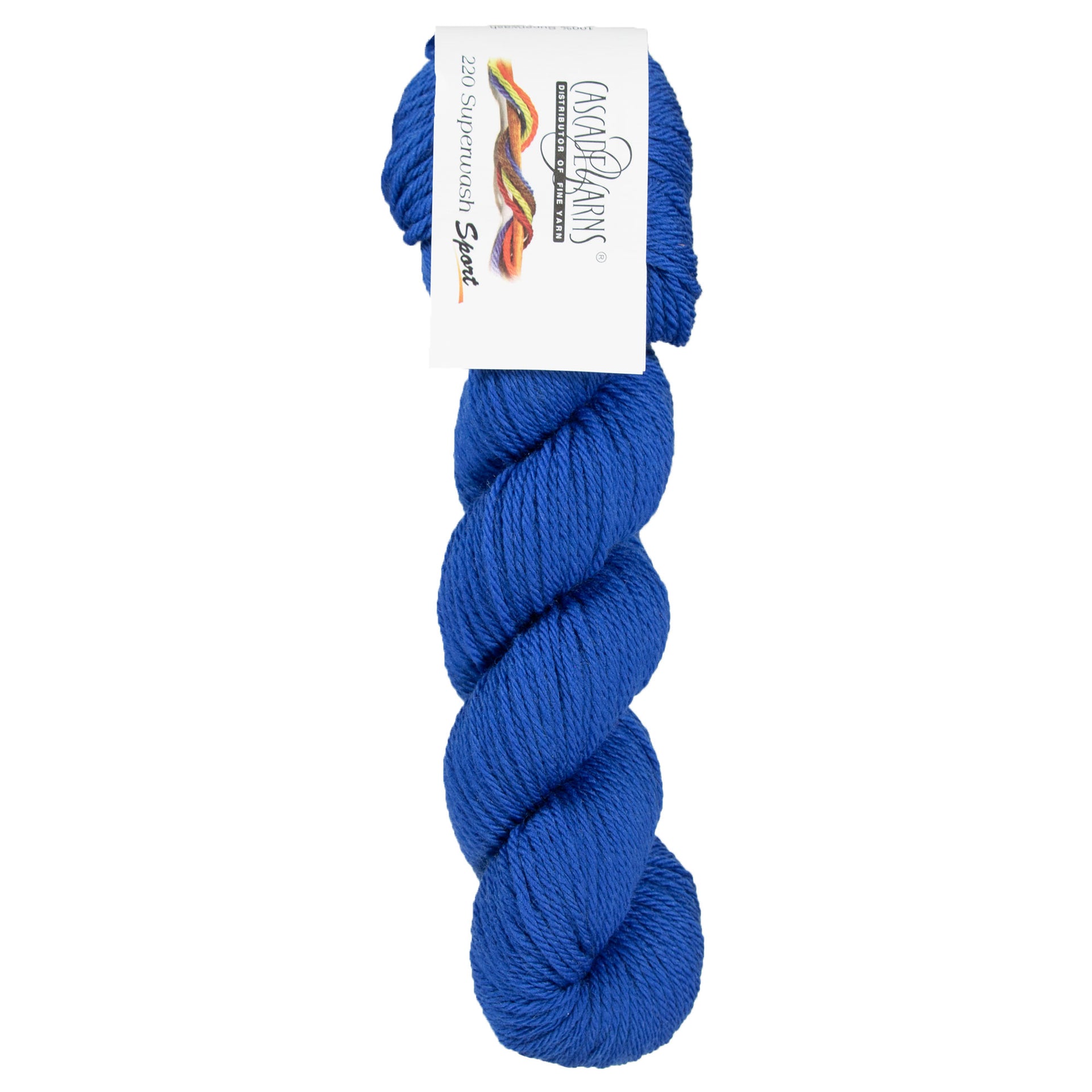 Cascade Yarns 220 Superwash Sport Yarn - 0225 Classic Blue - Zoom Image
