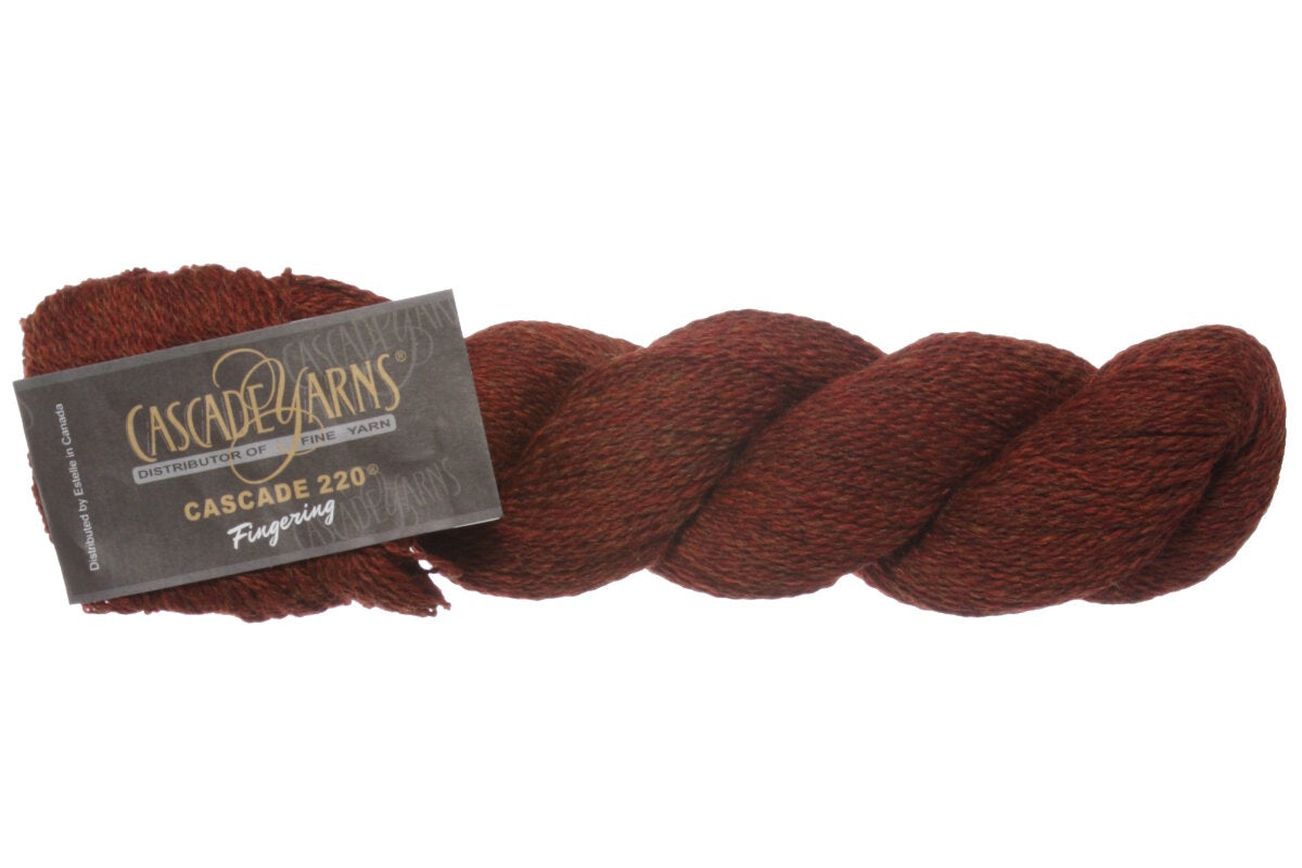 Cascade 220 Fingering Yarn - 9619 Ember Heather - Extra Image
