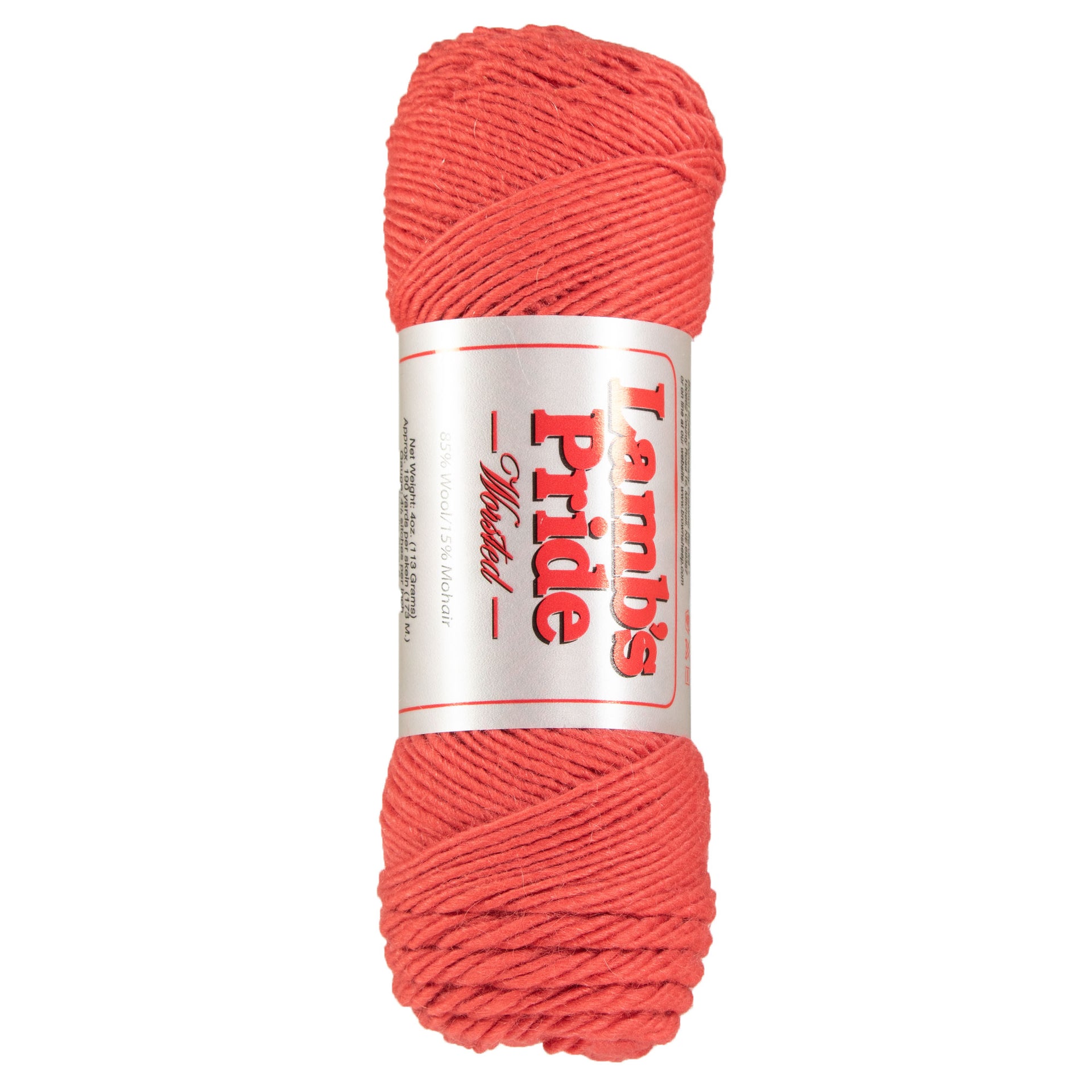 Brown Sheep Lamb's Pride Worsted Yarn - M159 - Deep Coral - Zoom Image
