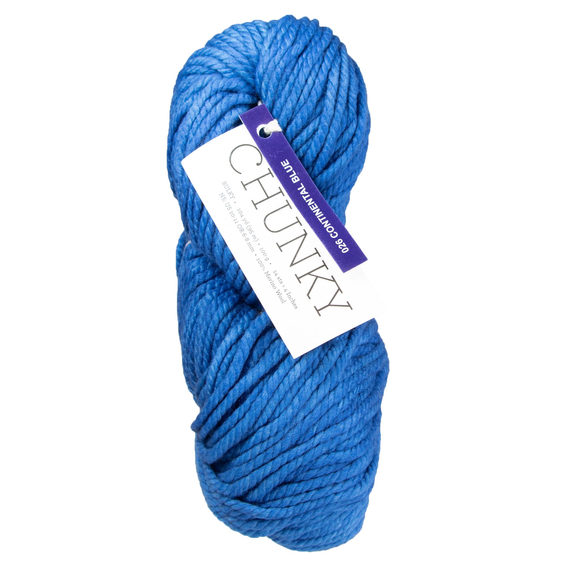 Malabrigo Chunky Yarn - 026 Continental Blue - Zoom Image

