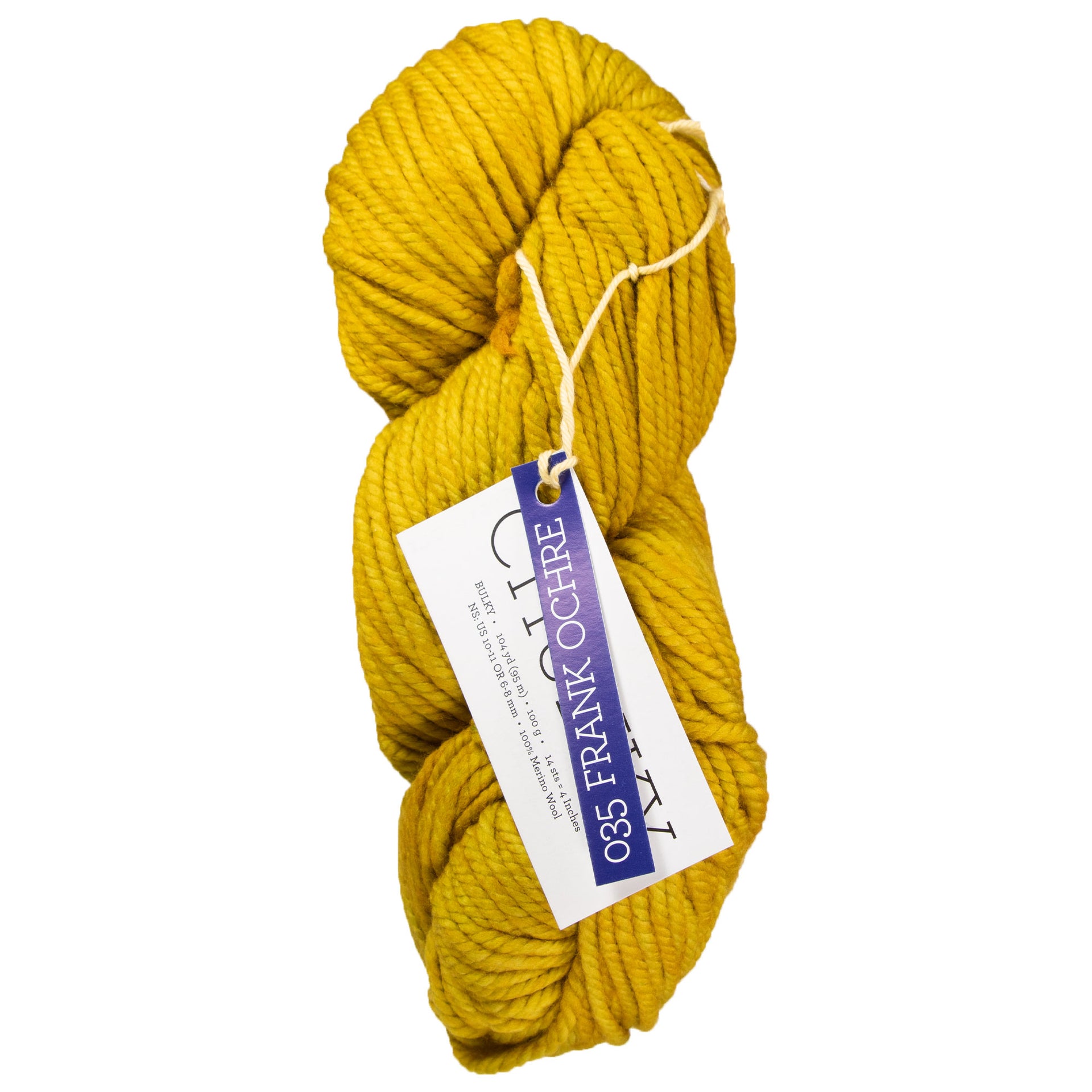 Malabrigo Chunky Yarn - 035 Frank Ochre - Zoom Image
