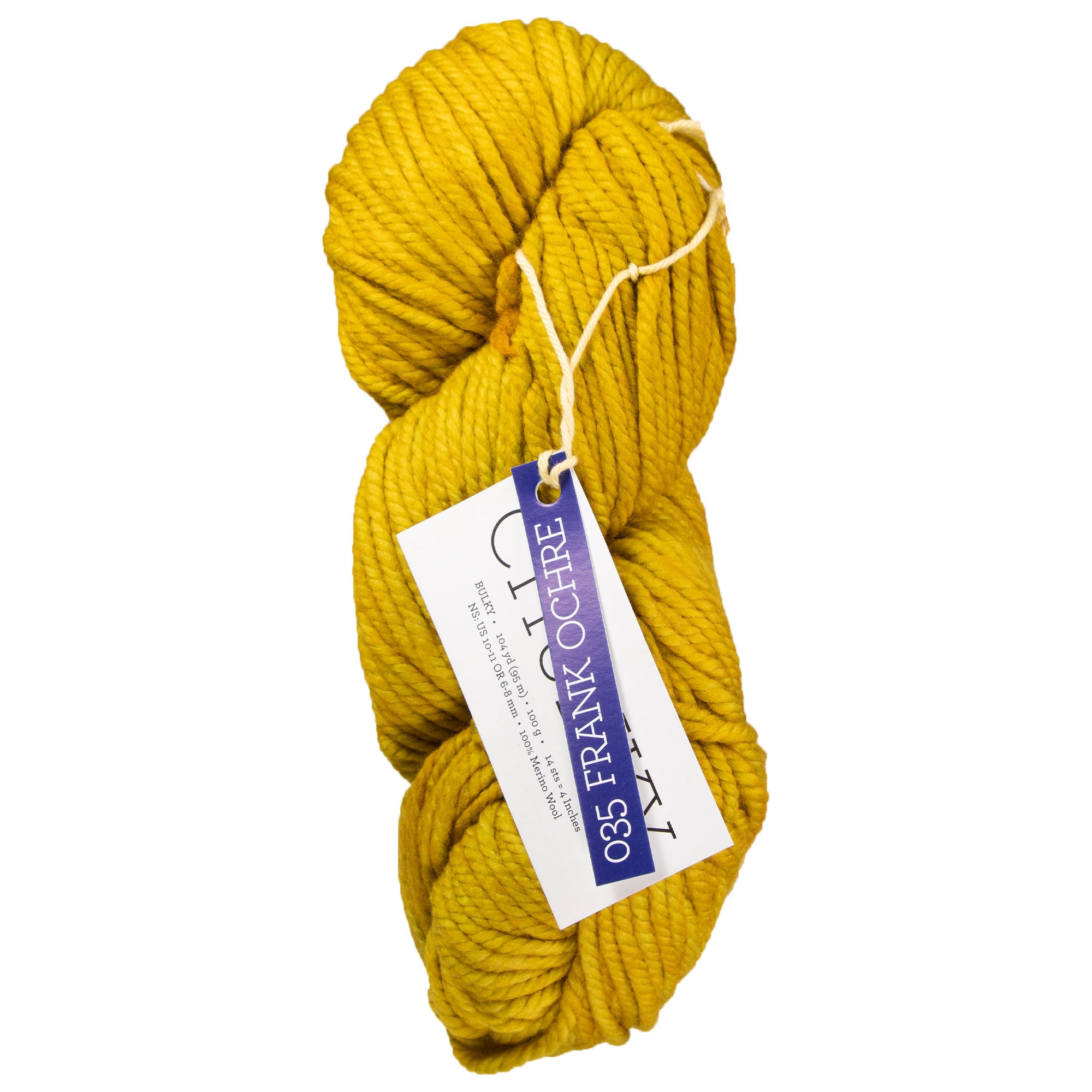 Malabrigo Chunky Yarn - 035 Frank Ochre - Zoom Image