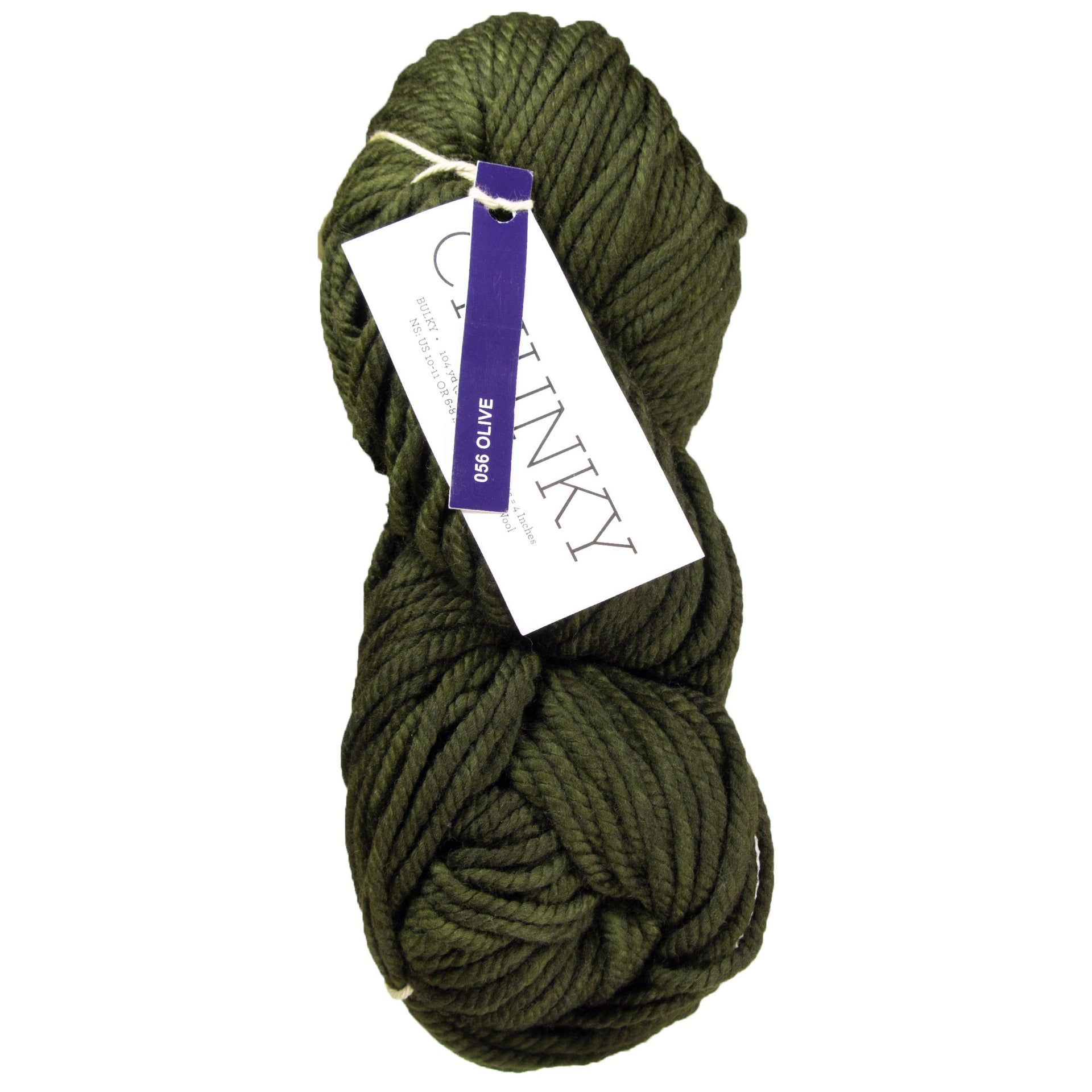 Malabrigo Chunky Yarn - 056 Olive - Zoom Image
