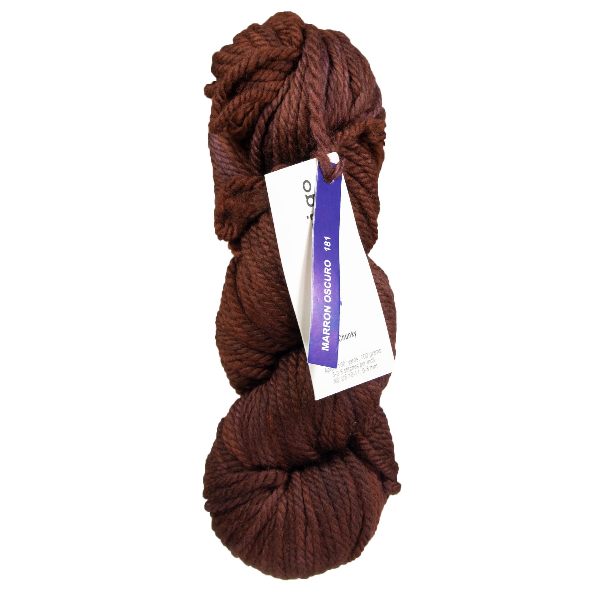 Malabrigo Chunky Yarn - 181 Marron Oscuro - Zoom Image
