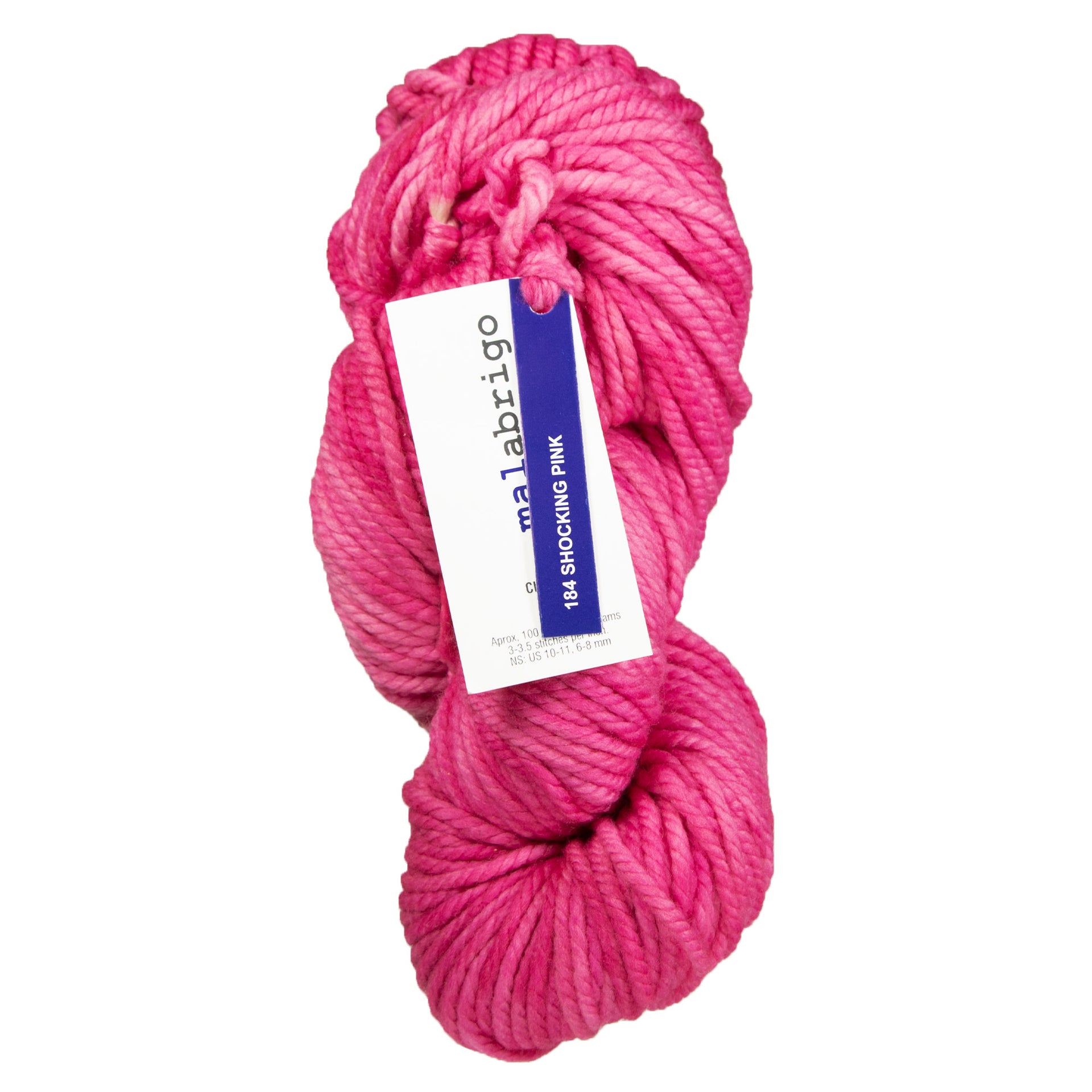 Malabrigo Chunky Yarn - 184 Shocking Pink - Zoom Image
