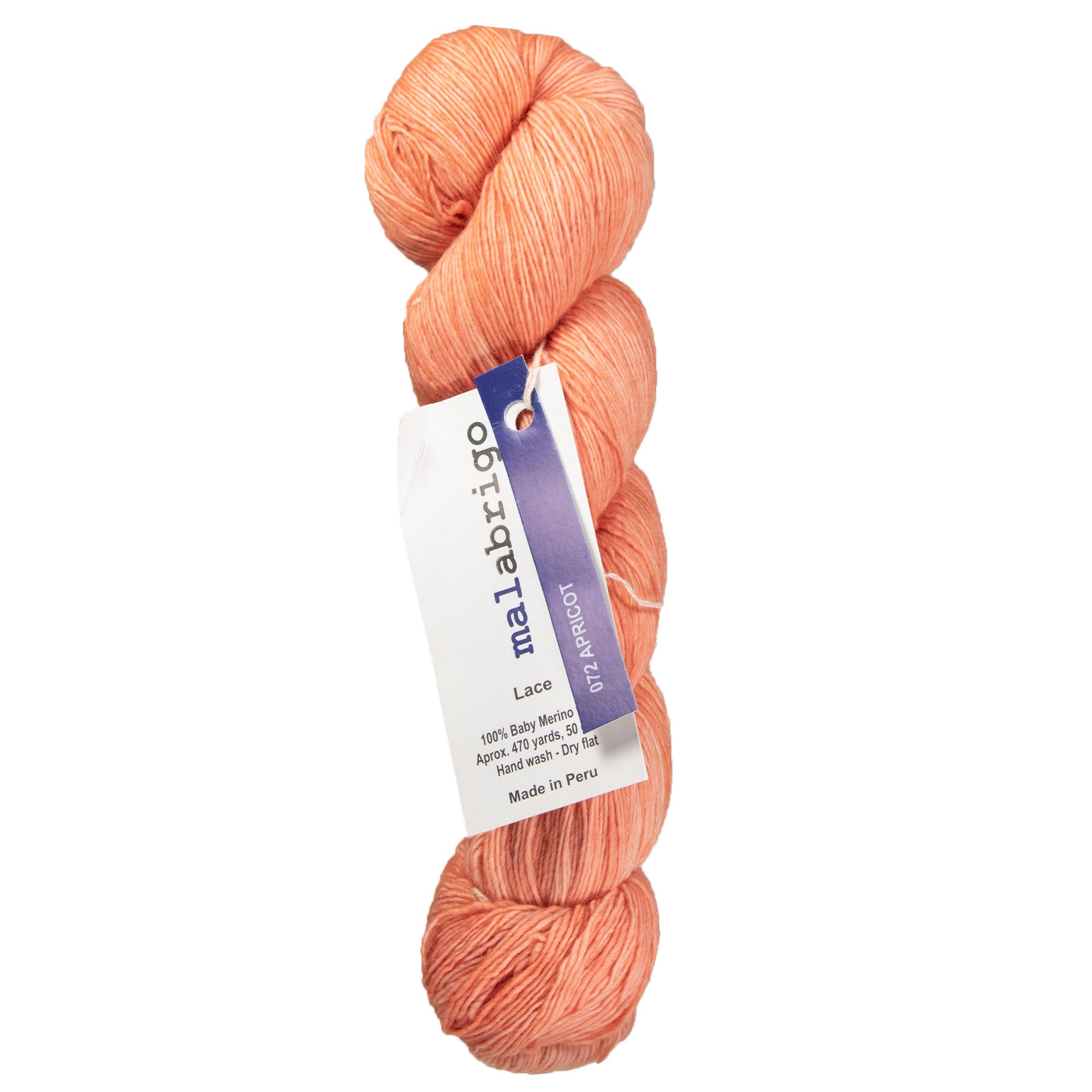 Malabrigo Lace Yarn - 072 Apricot - Zoom Image

