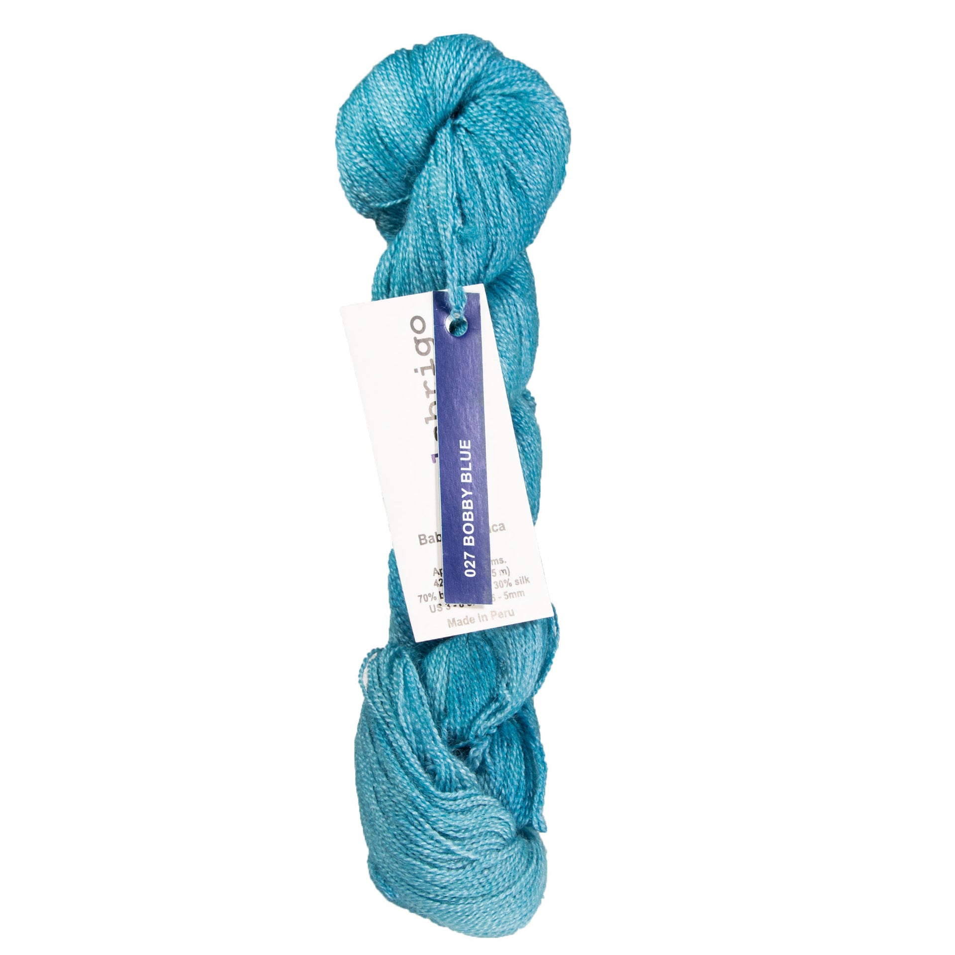 Malabrigo Silkpaca Yarn - 027 Bobby Blue - Zoom Image

