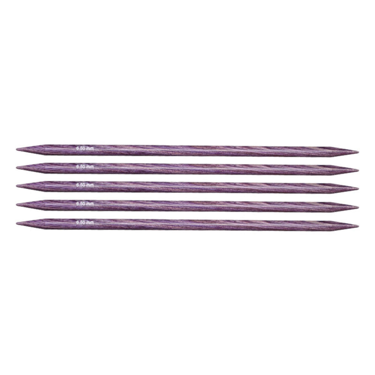 KnitPro Dreamz Double Point Needles - US 10.5 - 6" (6.5mm) Purple Passion - Extra Image
