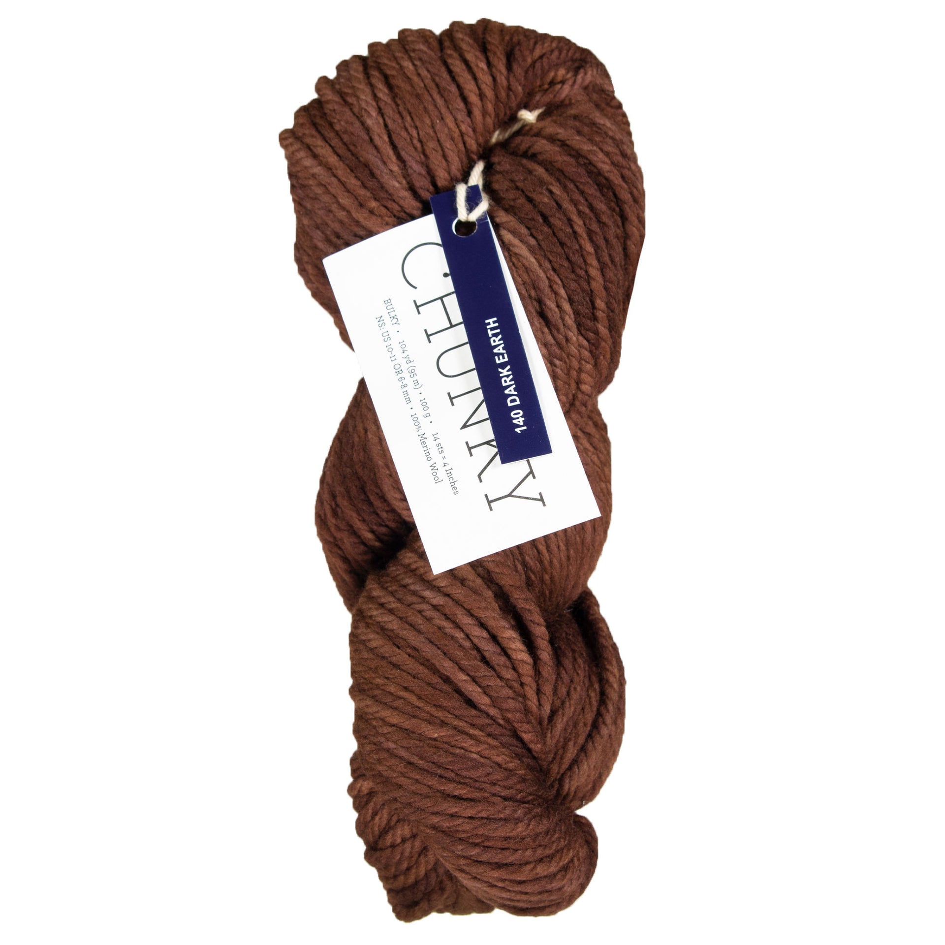 Malabrigo Chunky Yarn - 140 Dark Earth - Zoom Image
