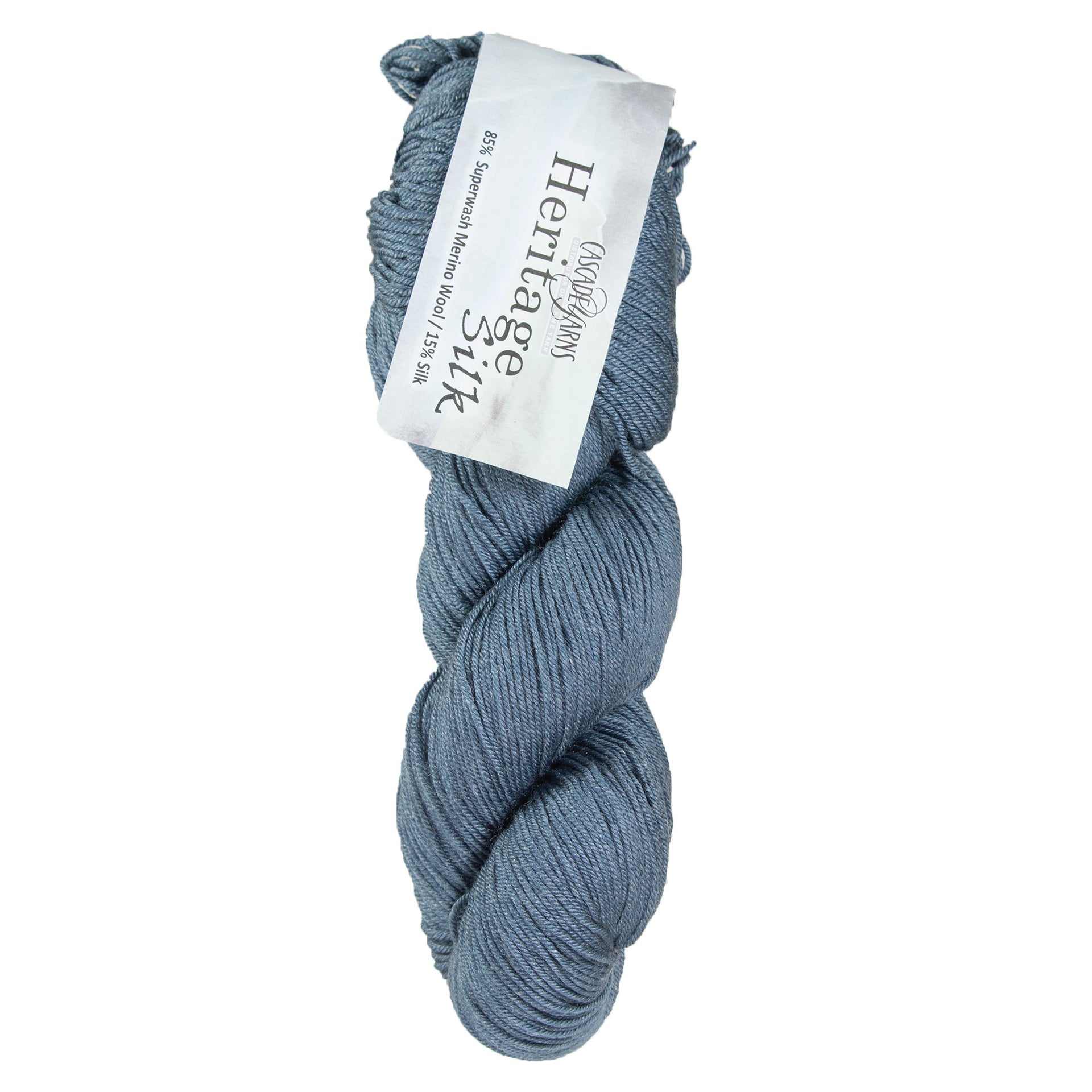 Cascade Yarns Heritage Silk Yarn - 5686 China Blue - Zoom Image
