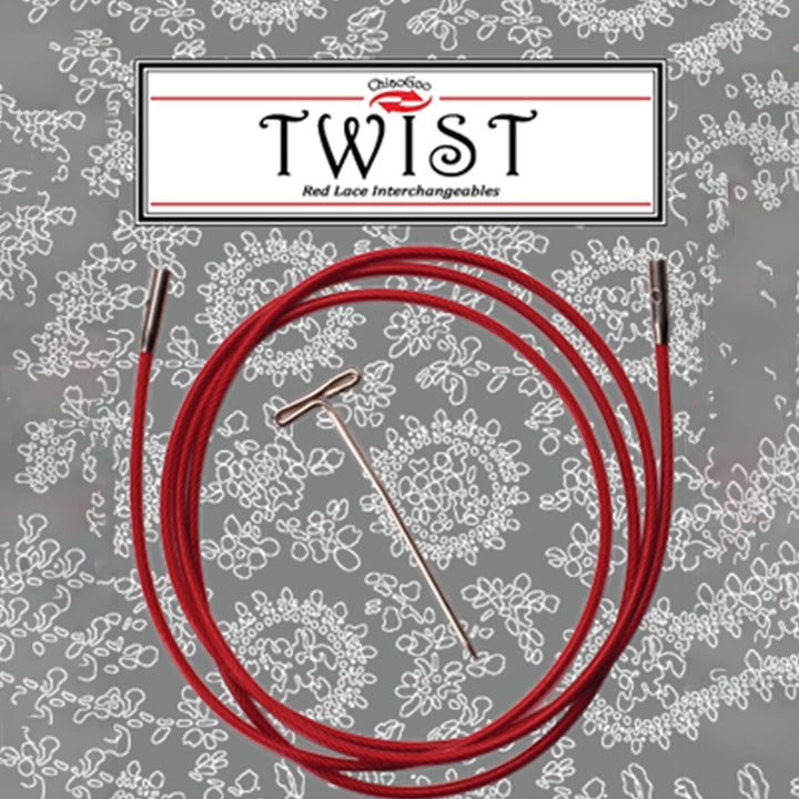 ChiaoGoo TWIST Red Cables Needles - 37"/93cm [L] - Extra Image
