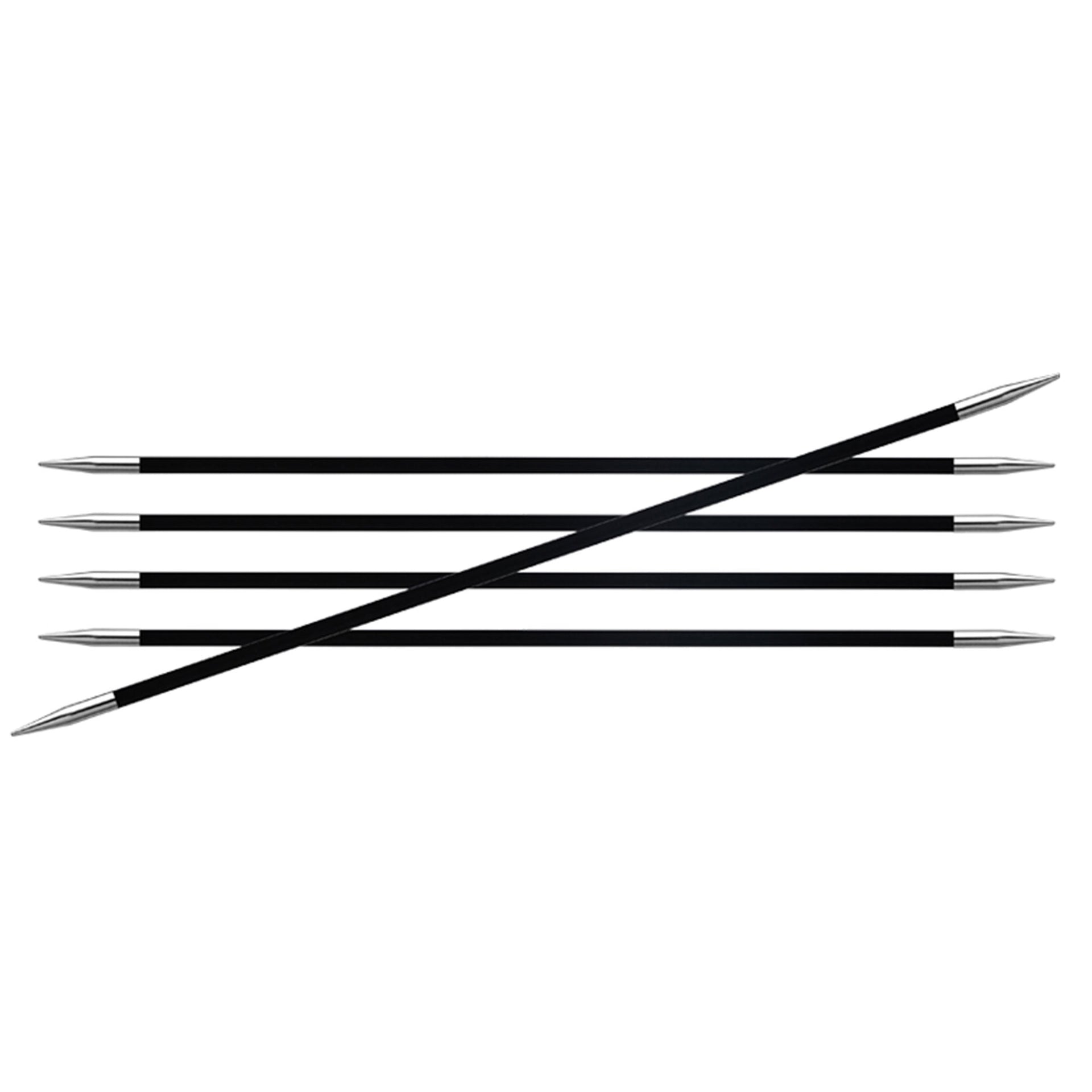 KnitPro Karbonz Double Point Needles - US 10 (6.00mm) - 8" - Zoom Image
