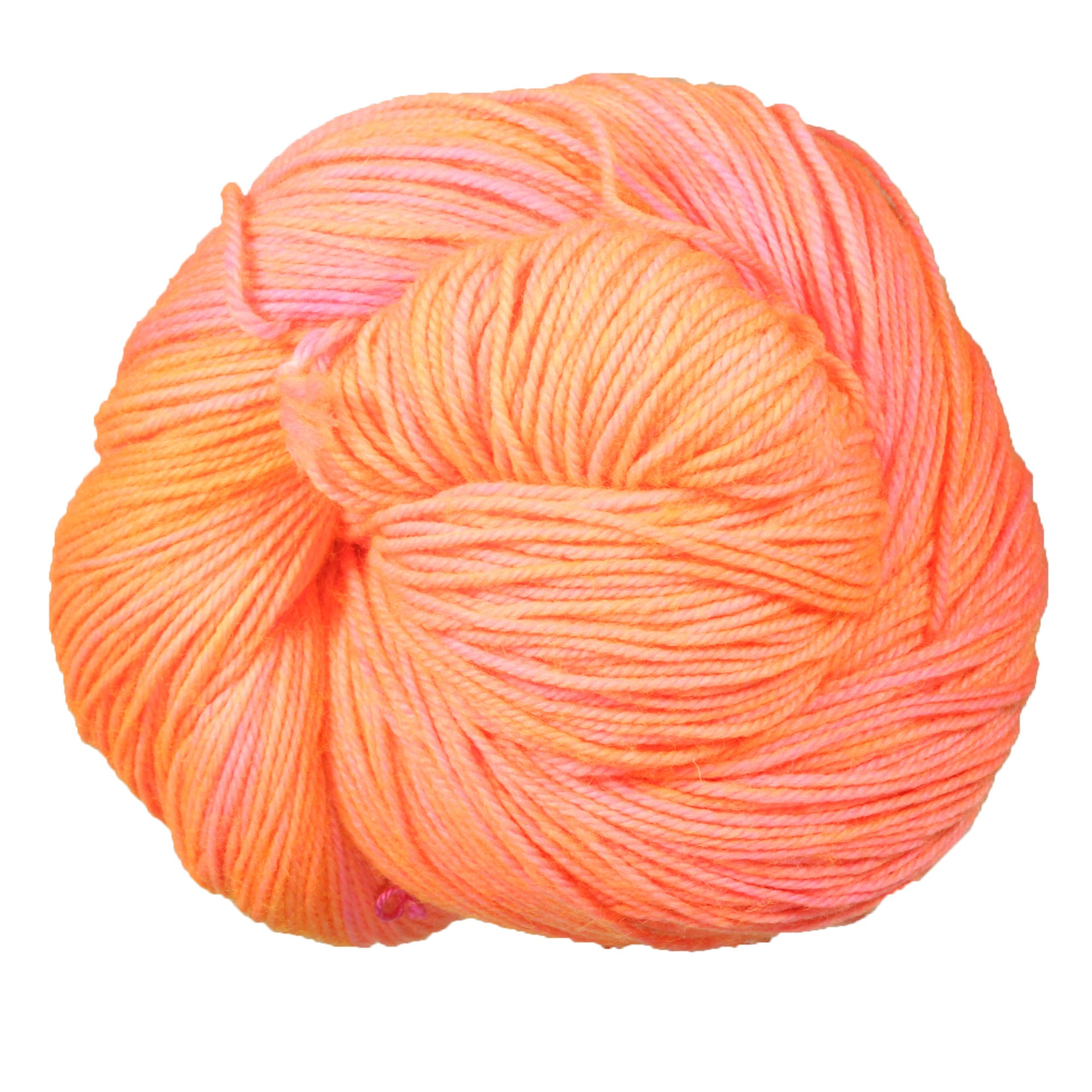Madelinetosh Twist Light Yarn - Neon Peach - Zoom Image
