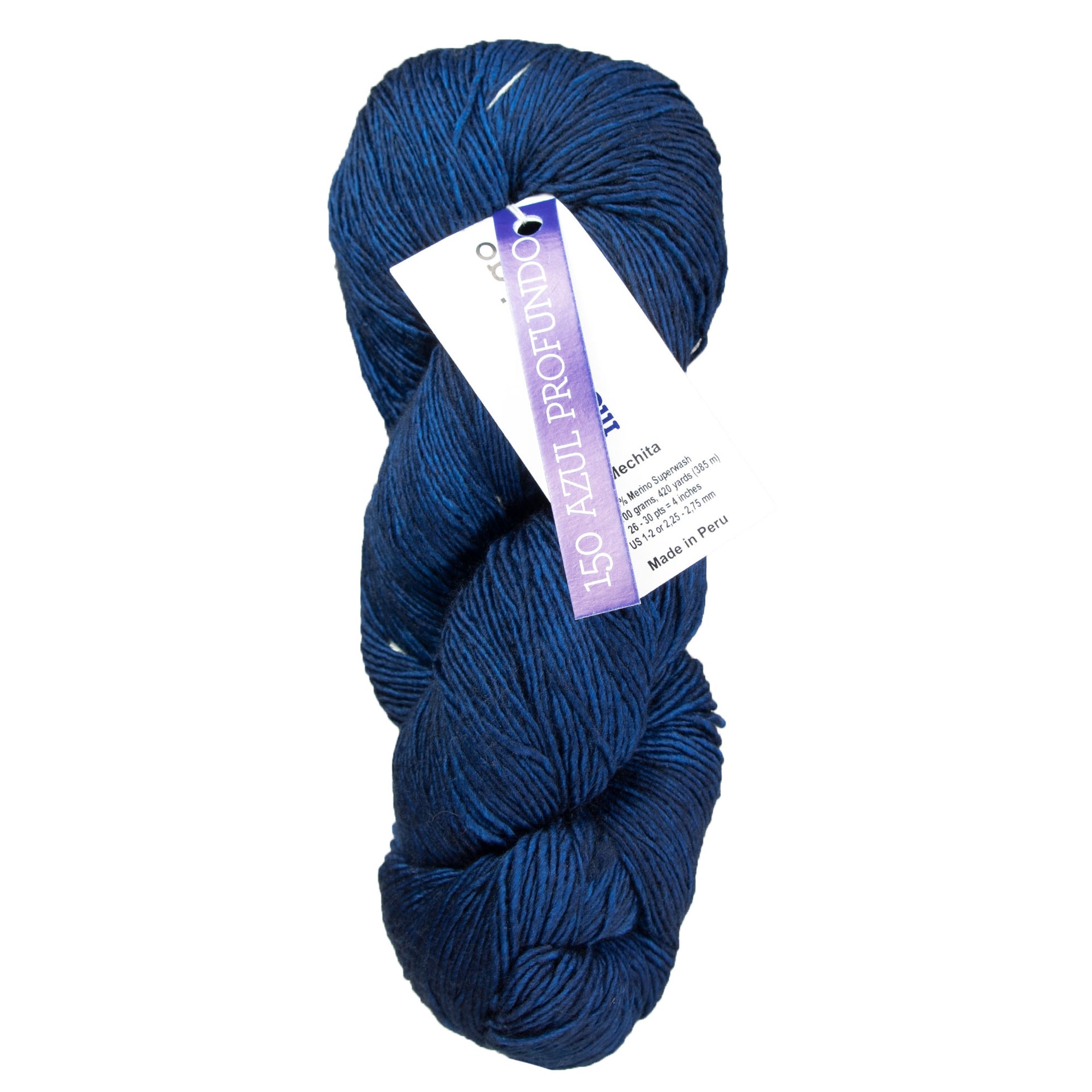 Malabrigo Mechita Yarn - 150 Azul Profundo - Zoom Image
