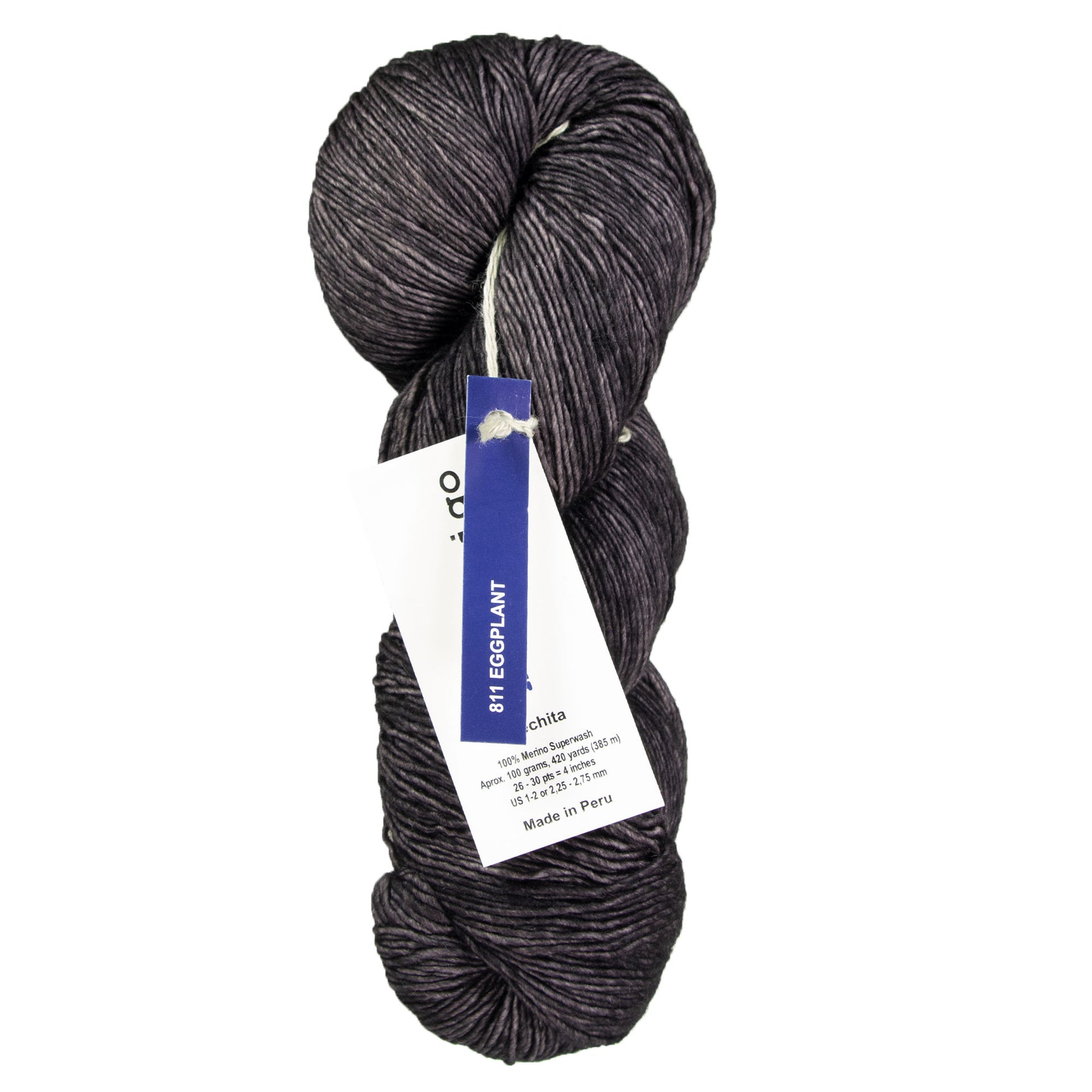 Malabrigo Mechita Yarn - 811 Eggplant - Zoom Image
