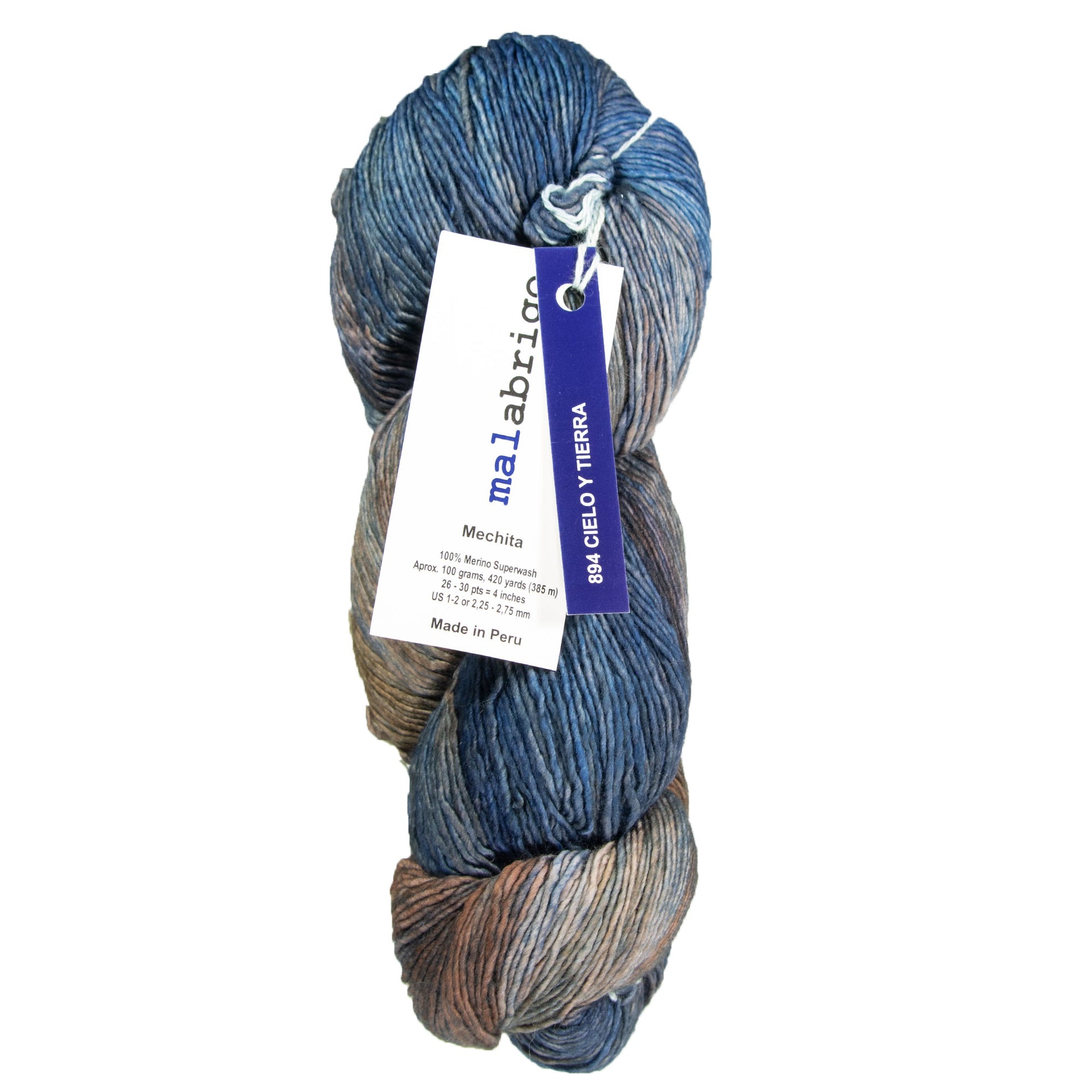 Malabrigo Mechita Yarn - 894 Cielo y Tierra - Zoom Image
