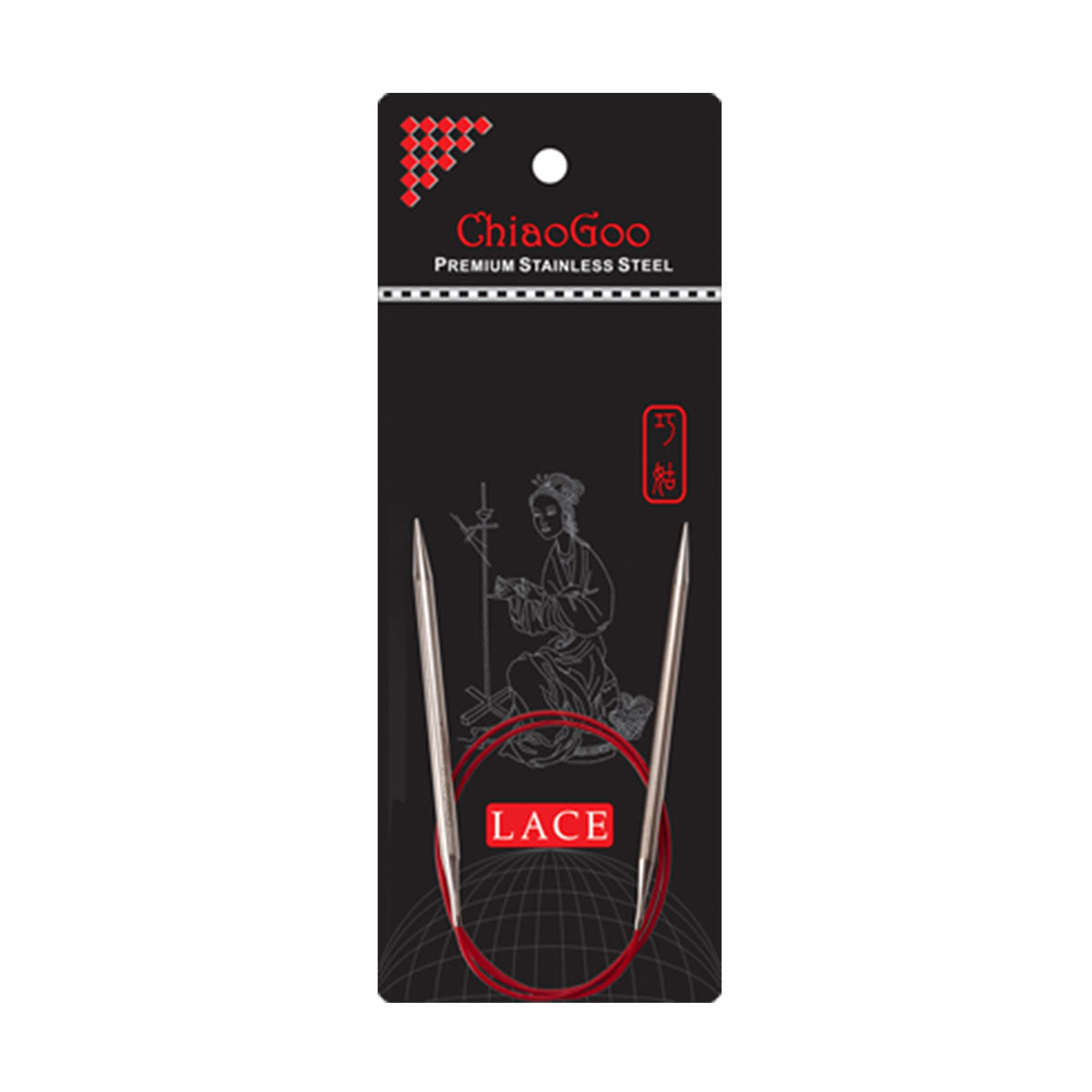 ChiaoGoo RED Lace Circular Needles - US 10.5 (6.5mm)- 24" - Extra Image
