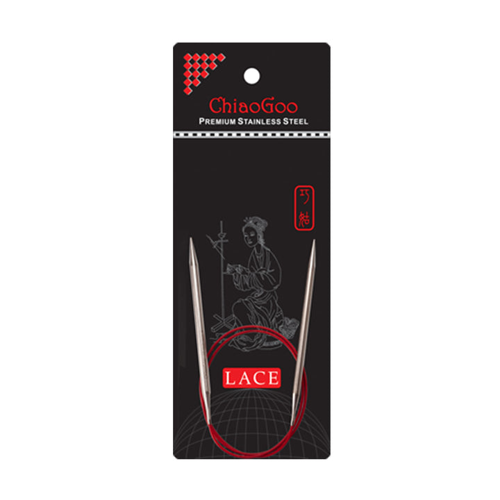ChiaoGoo RED Lace Circular Needles - US 00 (1.75mm) - 40" - Zoom Image