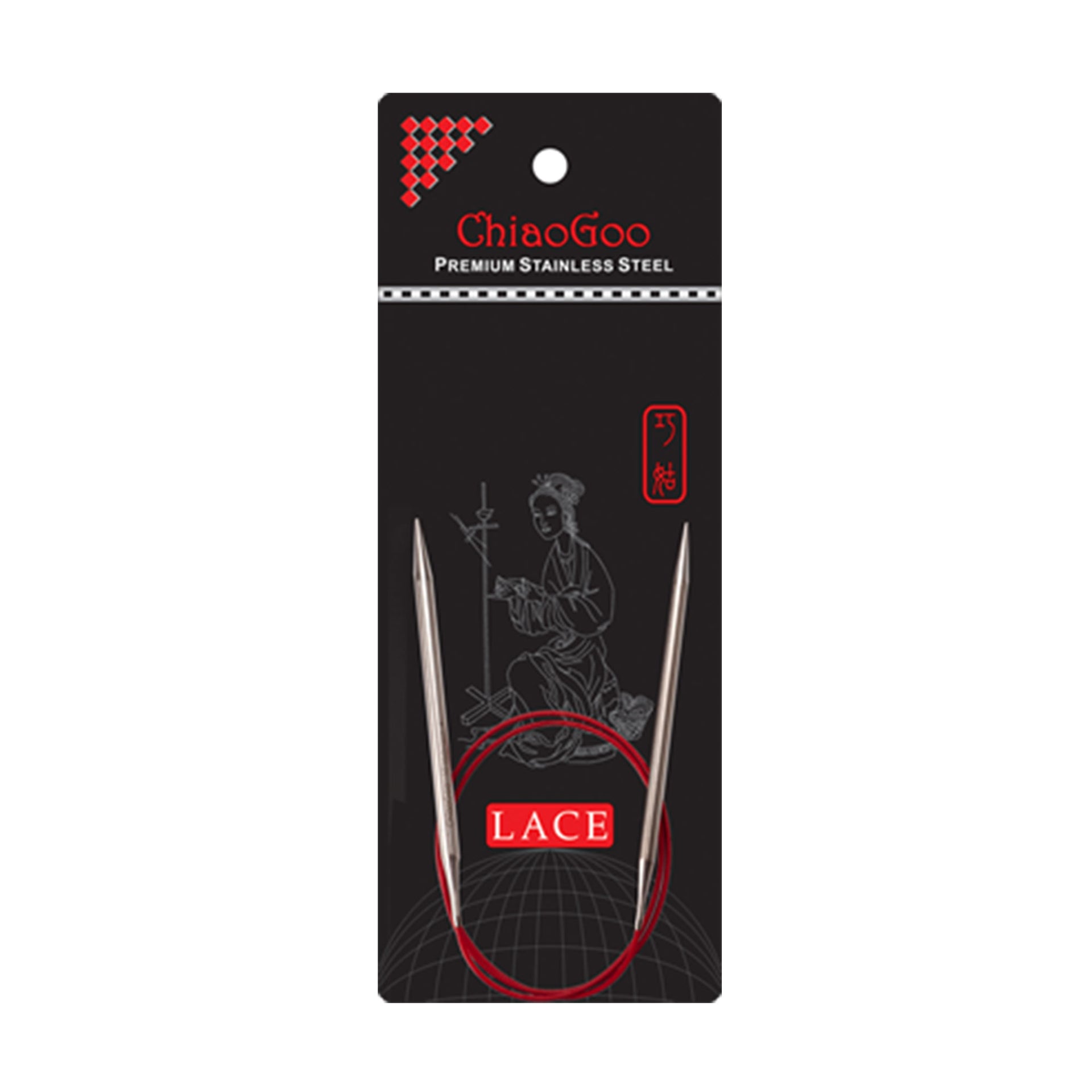 ChiaoGoo RED Lace Circular Needles - US 5 (3.75mm) - 32" - Zoom Image
