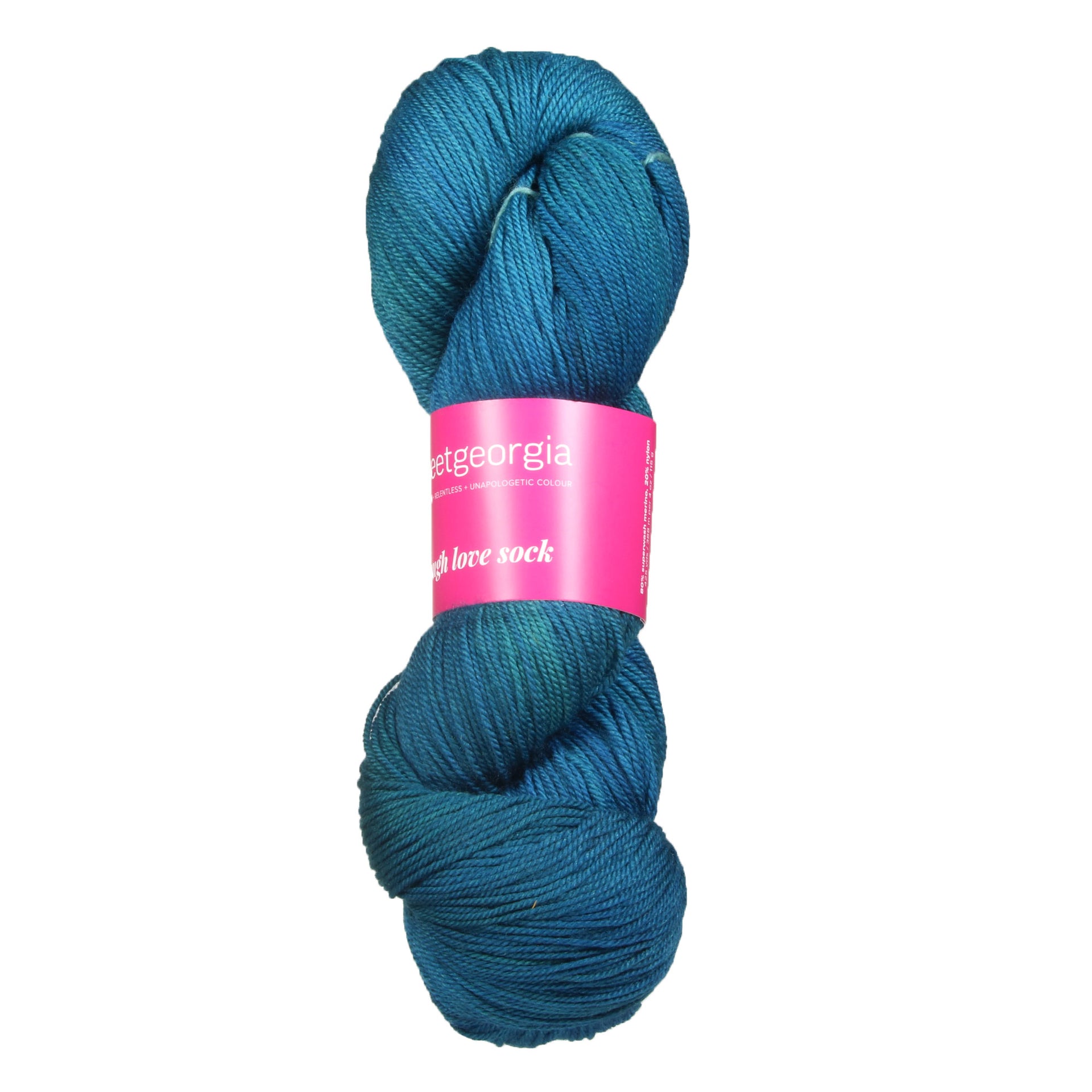 SweetGeorgia Tough Love Sock Yarn - Deep Cove - Zoom Image
