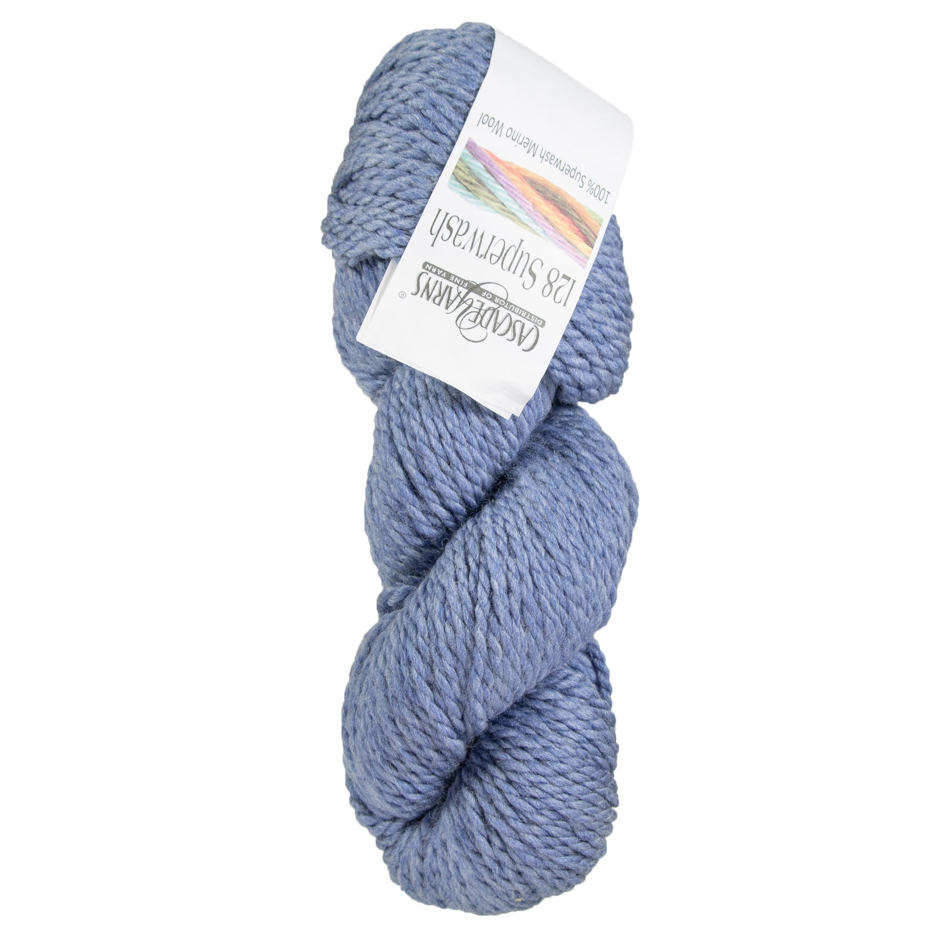 Cascade Yarns 128 Superwash Yarn - 1944 West Point Blue Heather - Zoom Image
