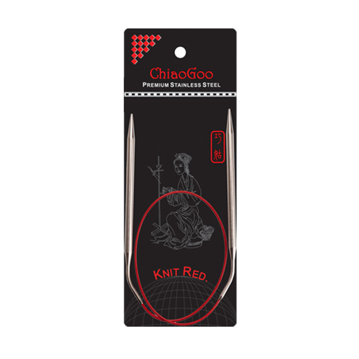 ChiaoGoo Knit RED Circular Needles - US 8 (5.00mm) - 24" - Extra Image