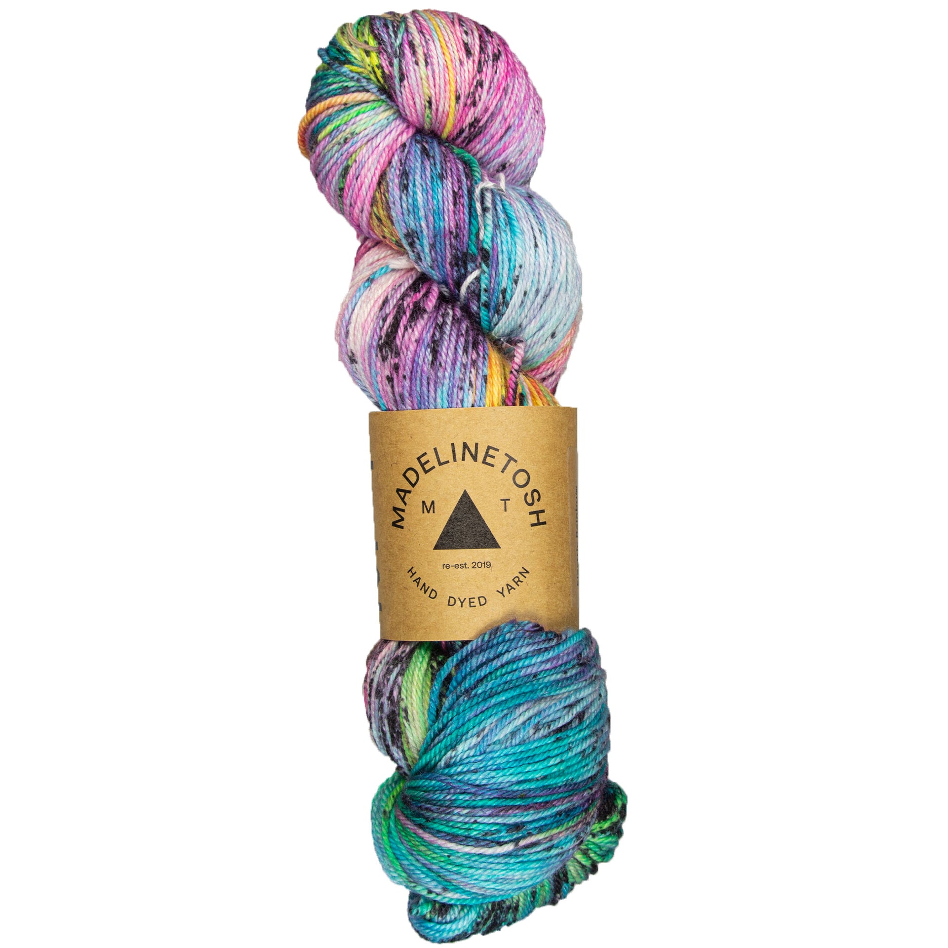Madelinetosh Pashmina Yarn - Electric Rainbow - Zoom Image
