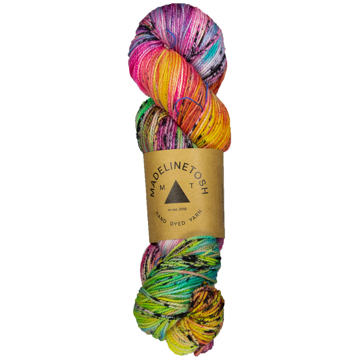 Madelinetosh Tosh Sock Yarn - Electric Rainbow - Zoom Image